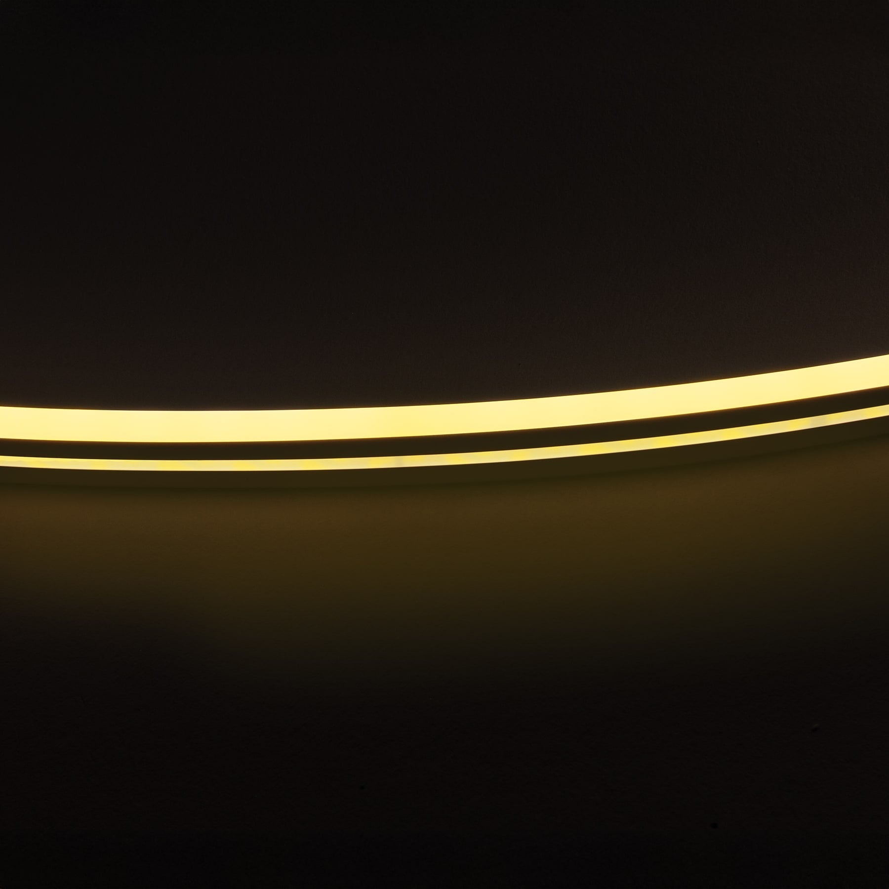 Tira flex LED neón 14 W para interior y exterior, 5 m, ámbar