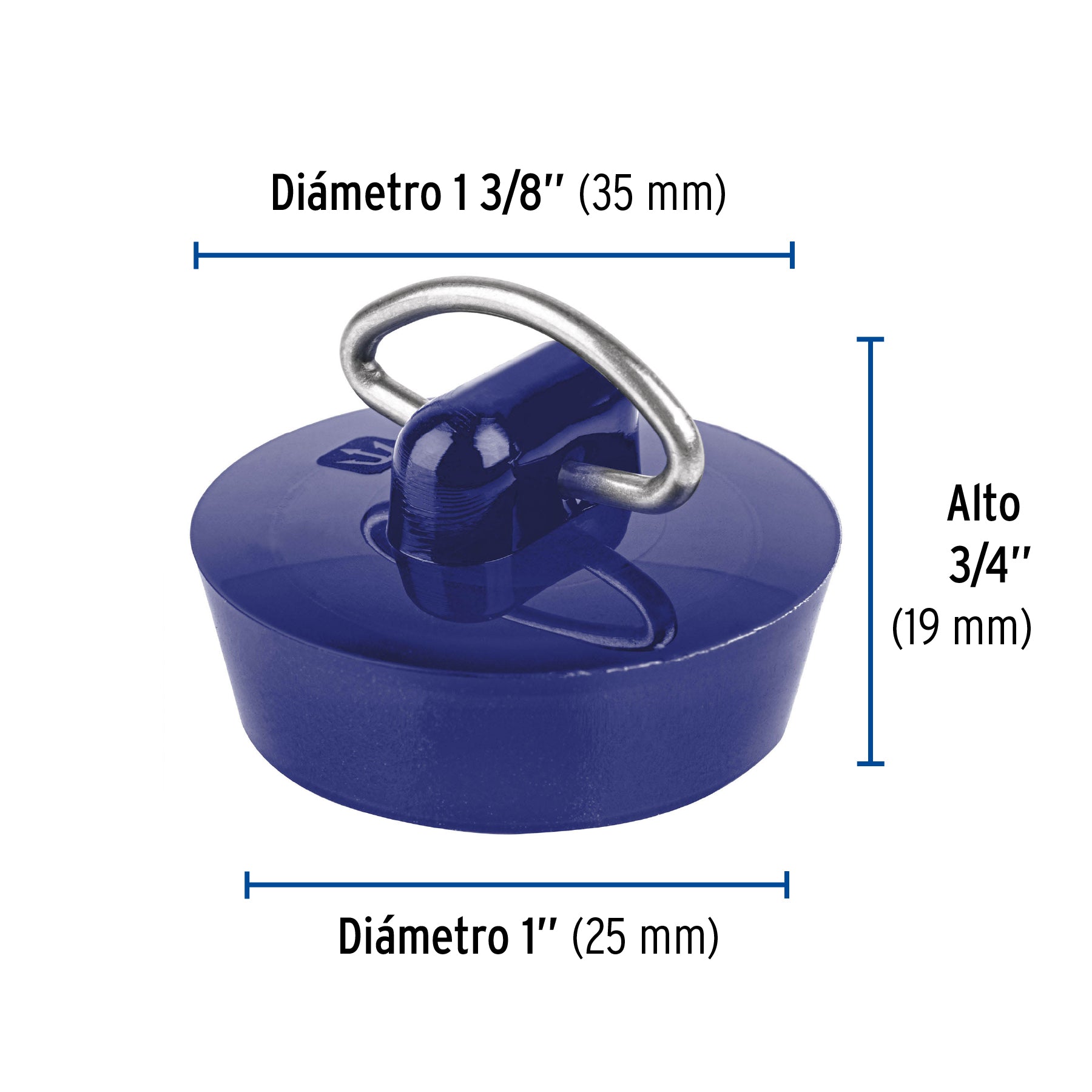 Tapón de PVC, para lavabo, 26 a 35 mm, FOSET