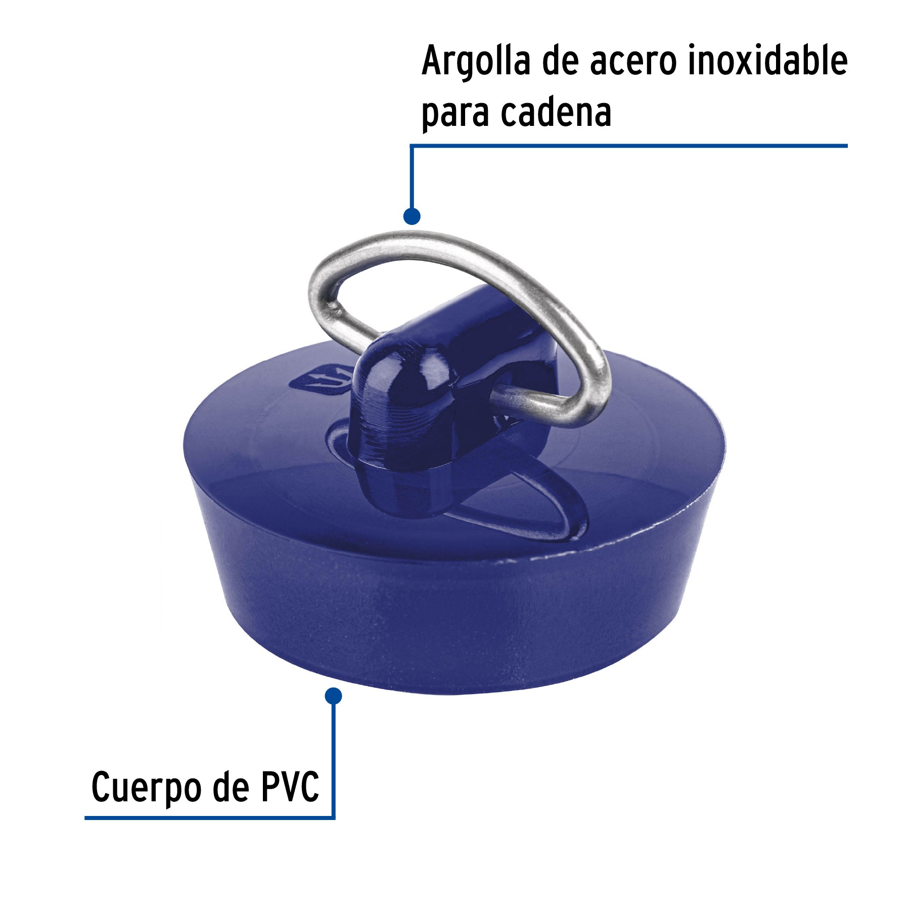 Tapón de PVC, para lavabo, 26 a 35 mm, FOSET