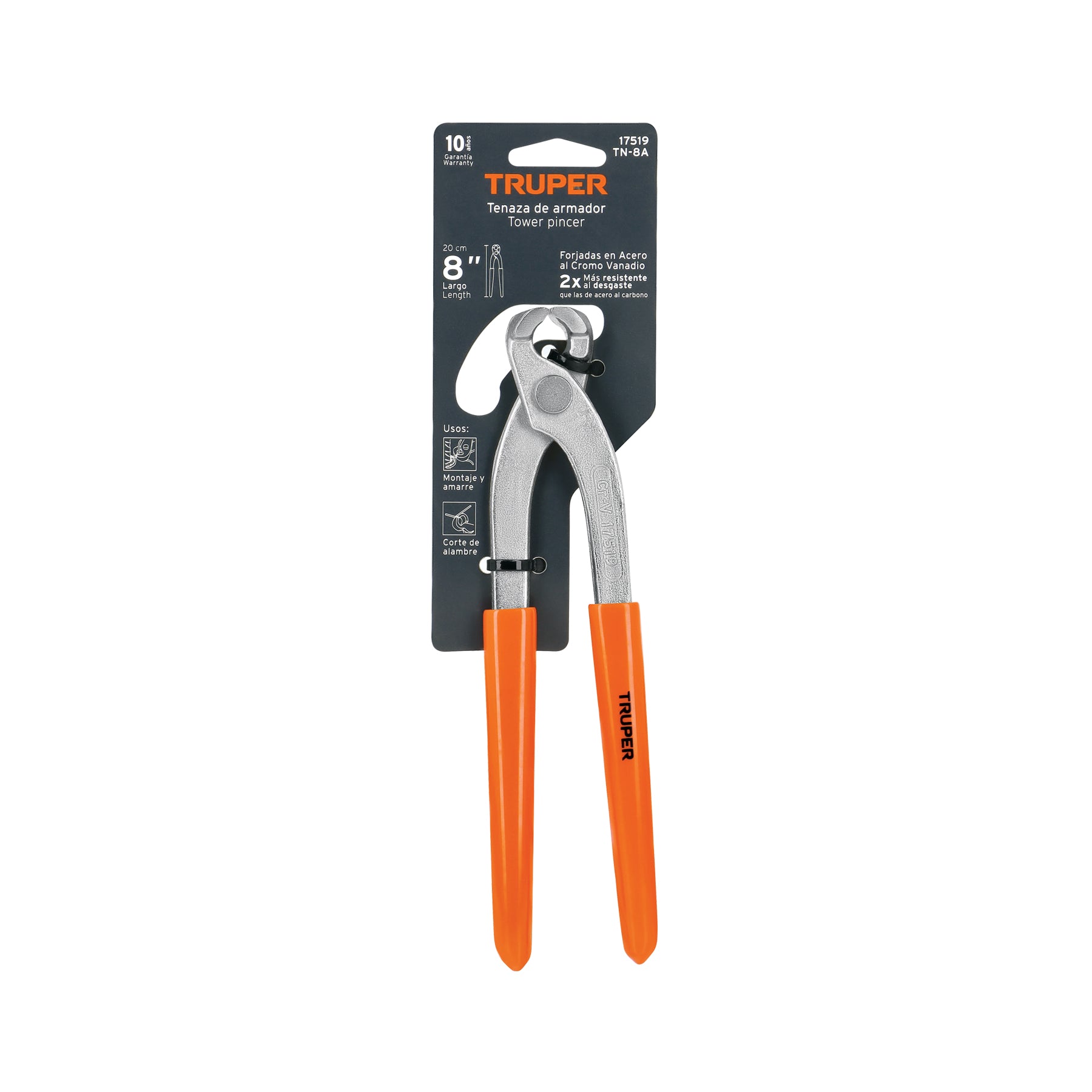 Tenaza de armador 8", TRUPER