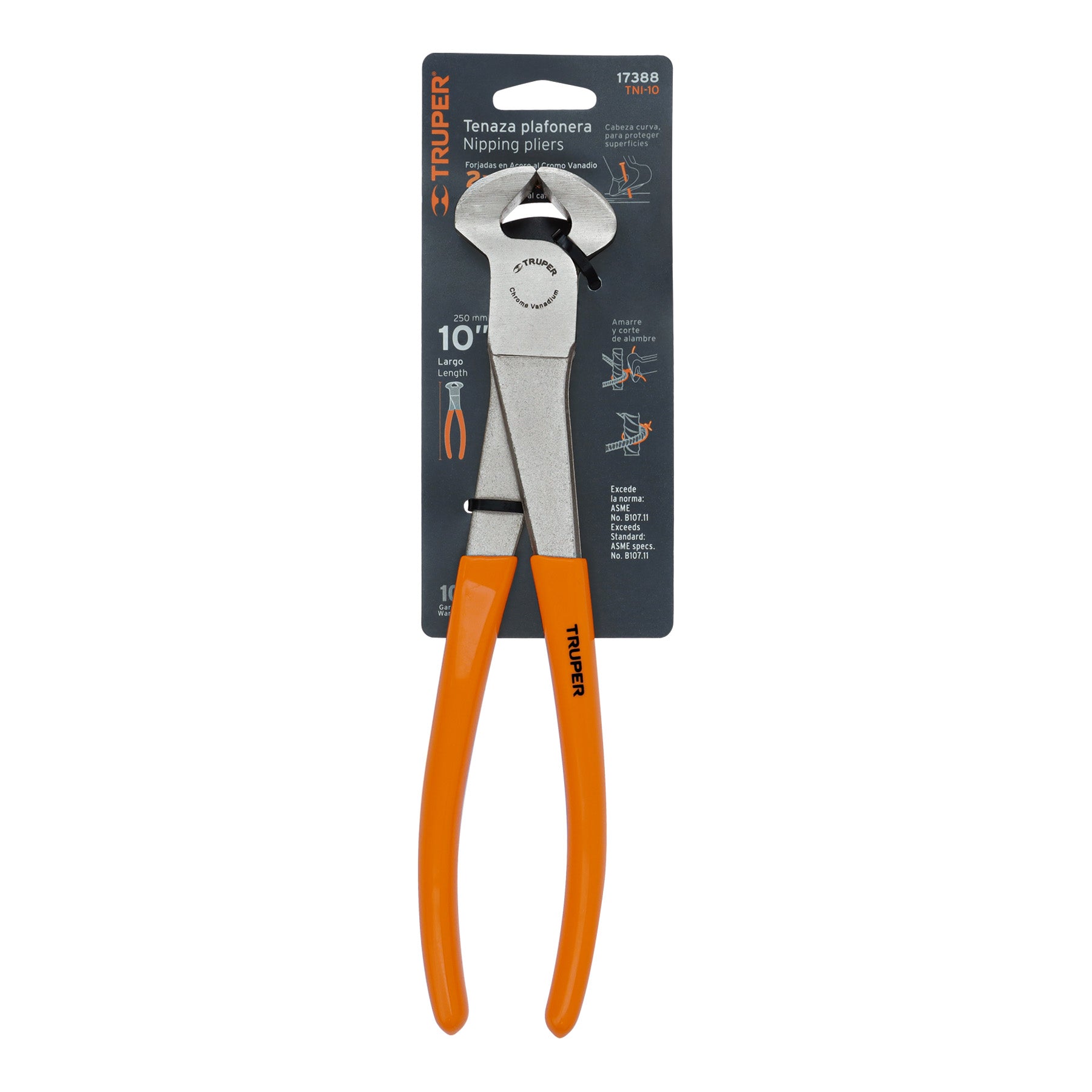 Tenaza plafonera industrial 10", TRUPER