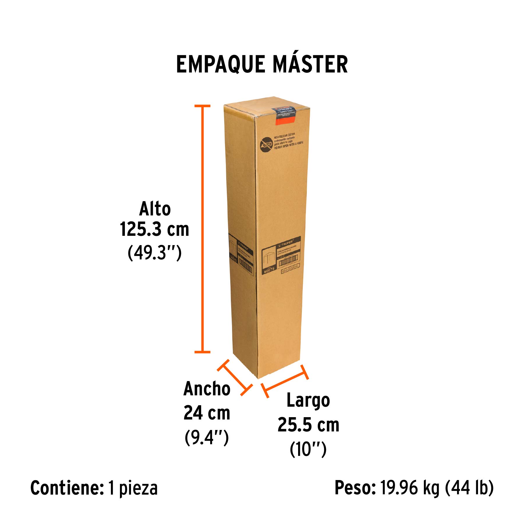 Toldo plegable de 3 x 3 m, TRUPER - Empaque