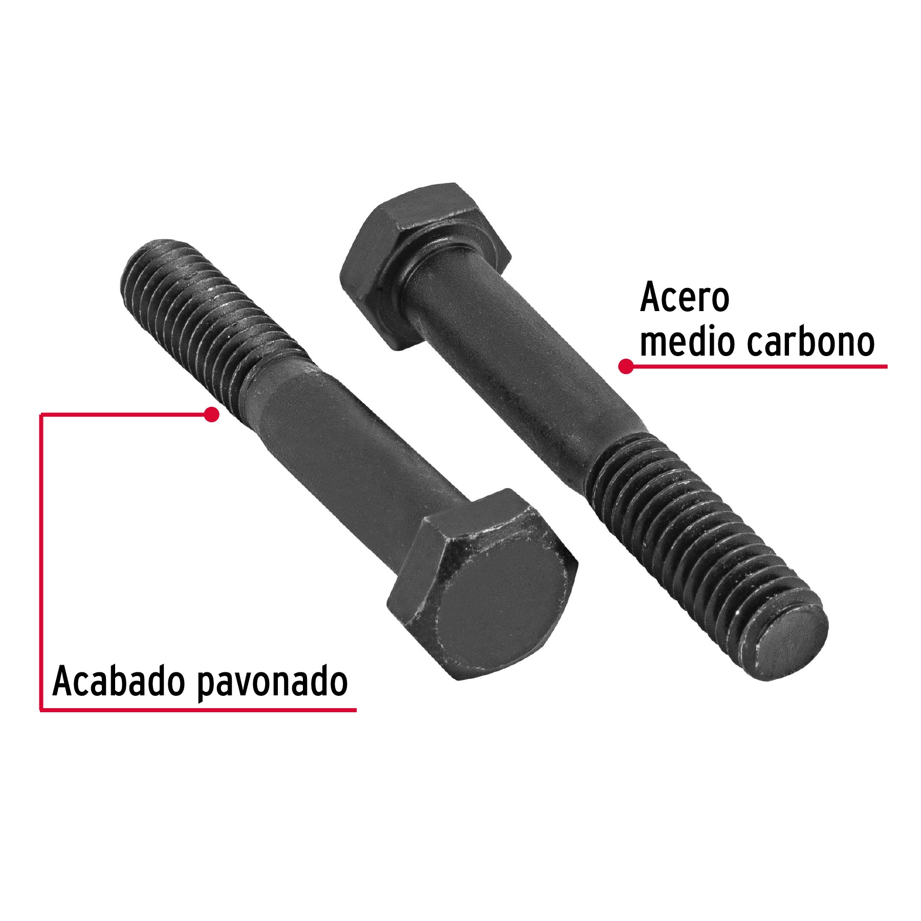 Bolsa con 80 tornillos 5/16" x 2" acero grado 5, FIERO