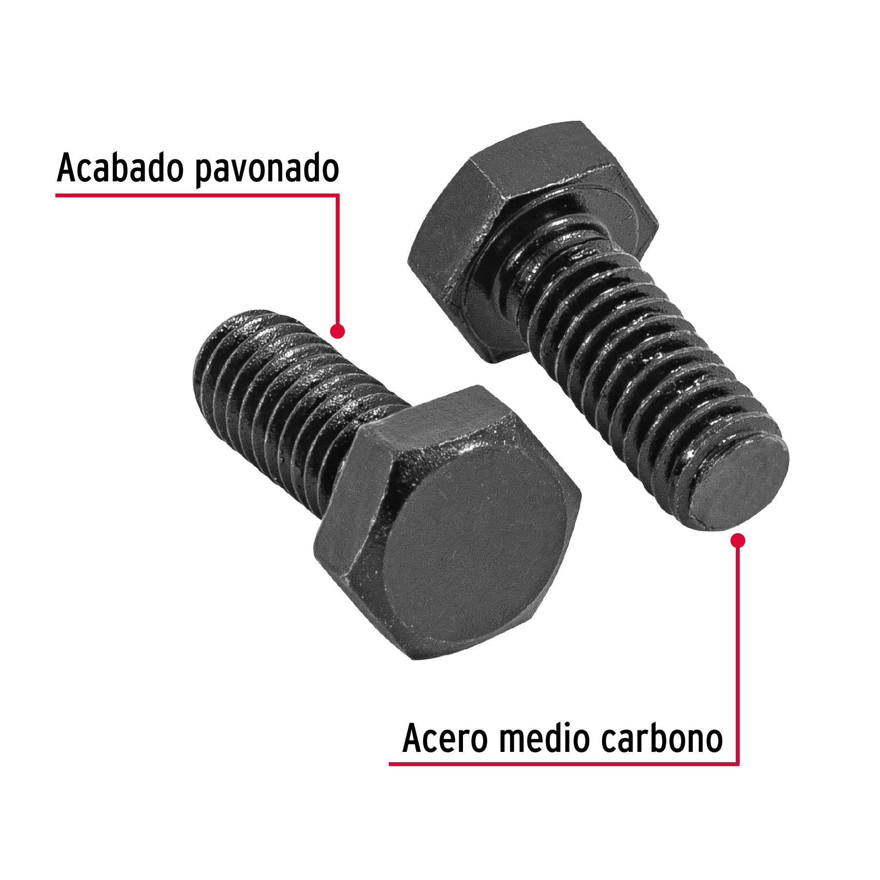 Bolsa con 80 tornillos 5/16" x 3/4" acero grado 5, FIERO