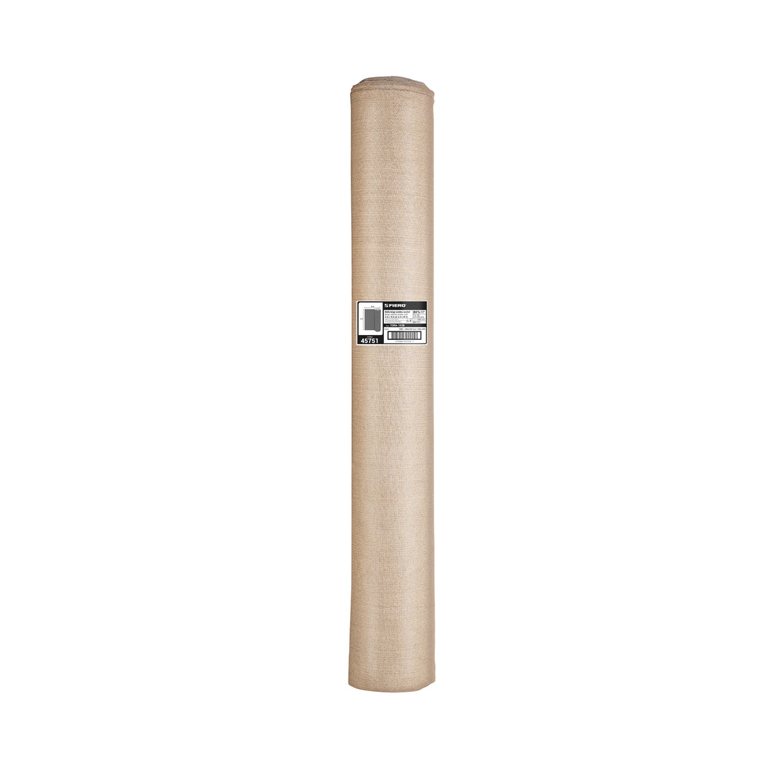Rollo de malla sombra 80%, raschel beige, 15m x 2m, FIERO