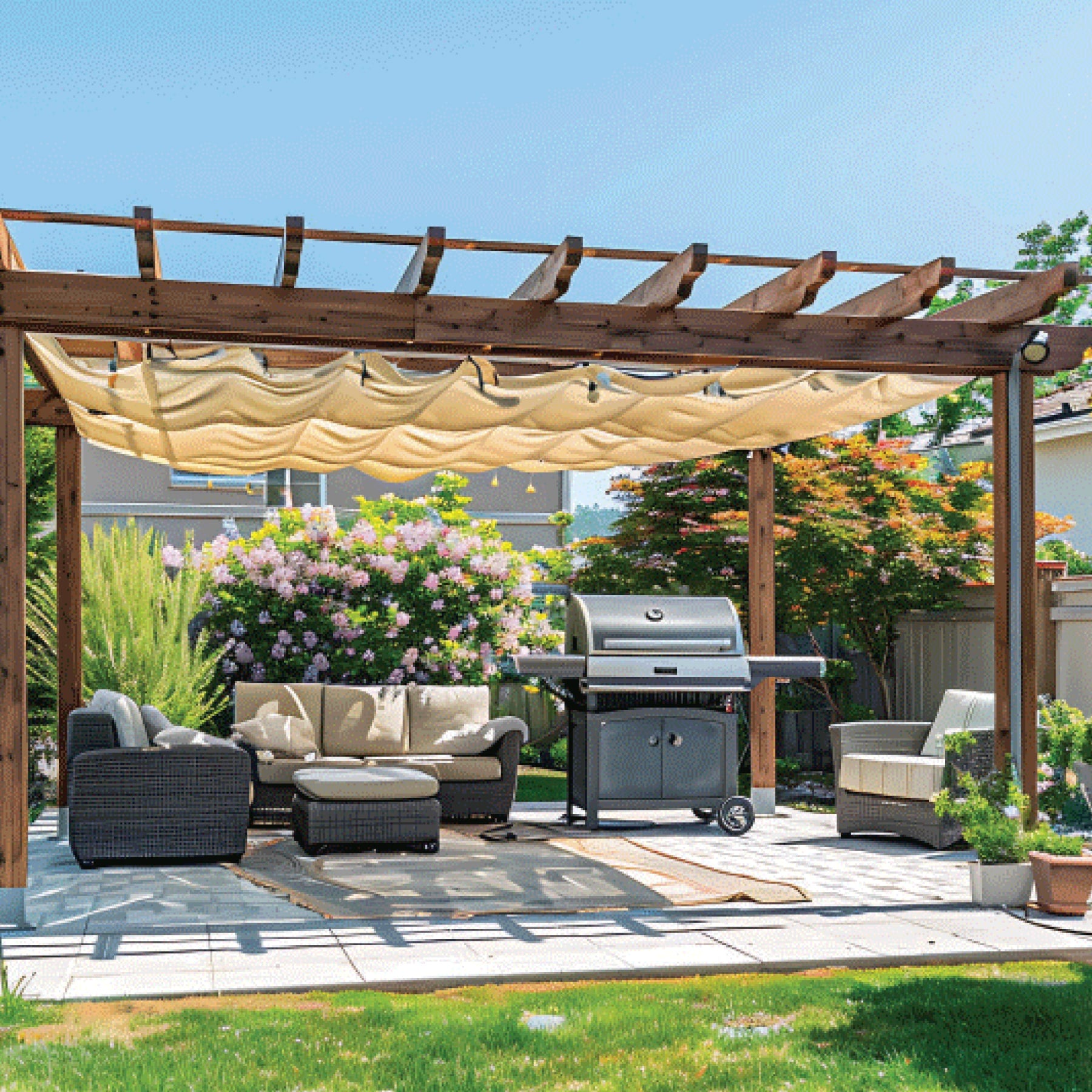 Rollo de malla sombra 80%, raschel beige, 15m x 2m, FIERO