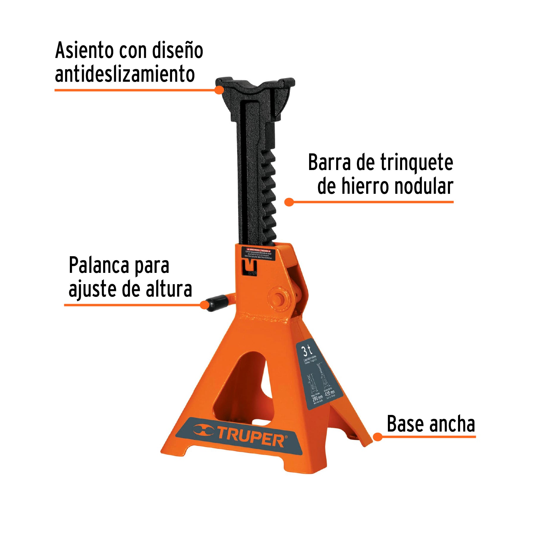Caja con 2 torres de 6 ton para auto, TRUPER