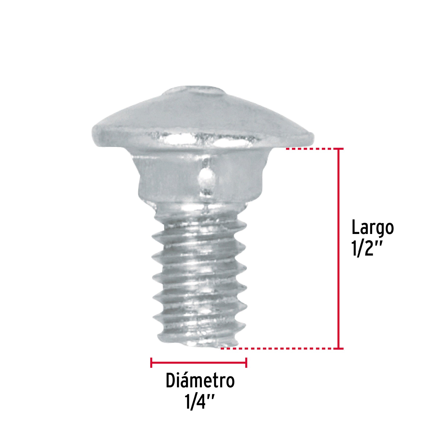 Bolsa con 150 tornillos 1/4" x 1/2" tipo coche, FIERO