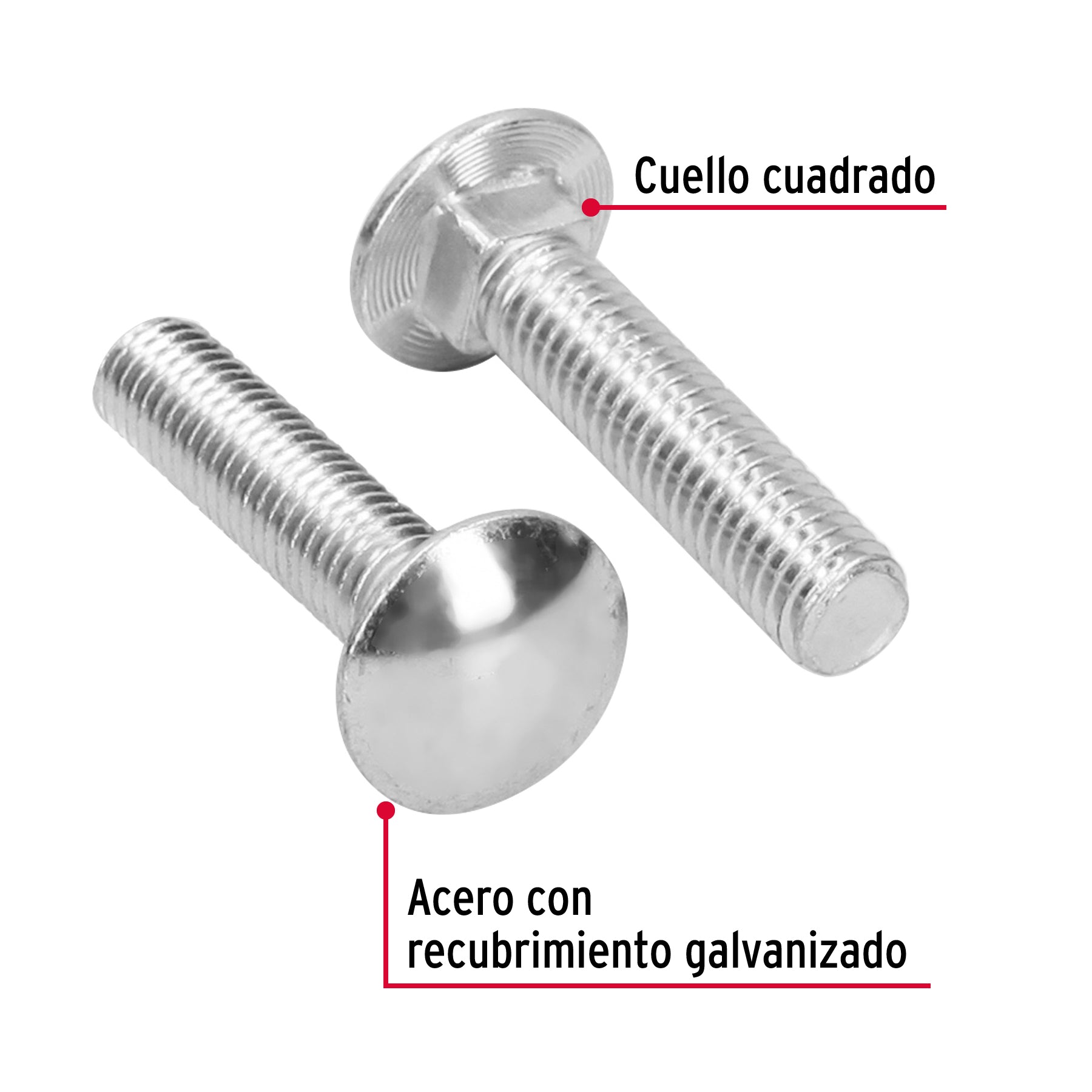 Bolsa con 40 tornillos 7/16" x 2" tipo coche, FIERO
