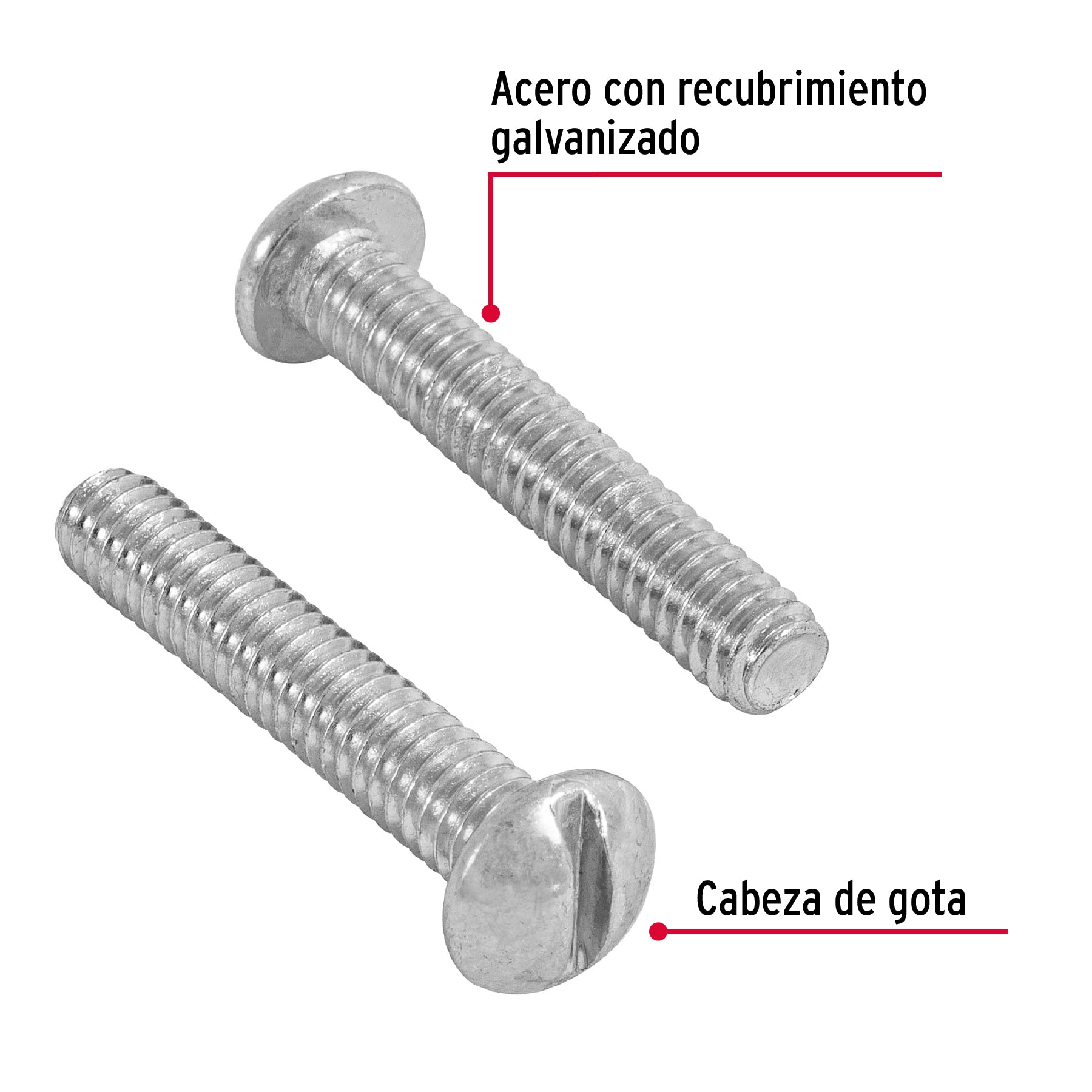 Bolsa con 80 tornillos 1/4" x 1-1/2" tipo estufa, FIERO