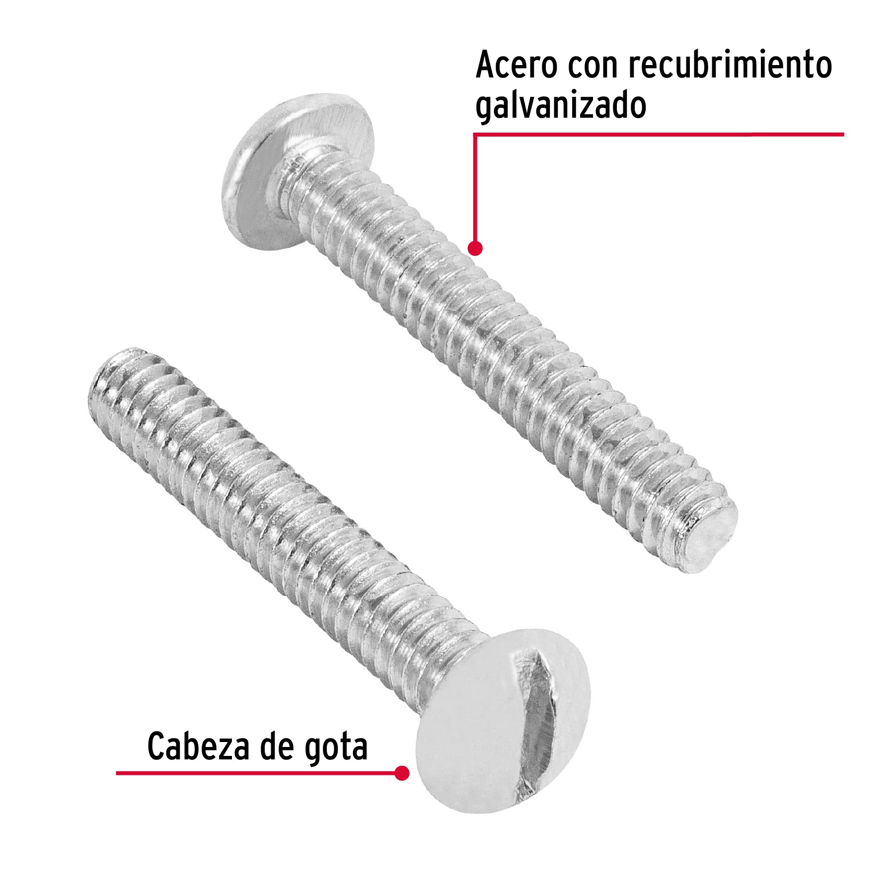 Bolsa con 150 tornillos 3/16" x 1-1/4" tipo estufa, FIERO