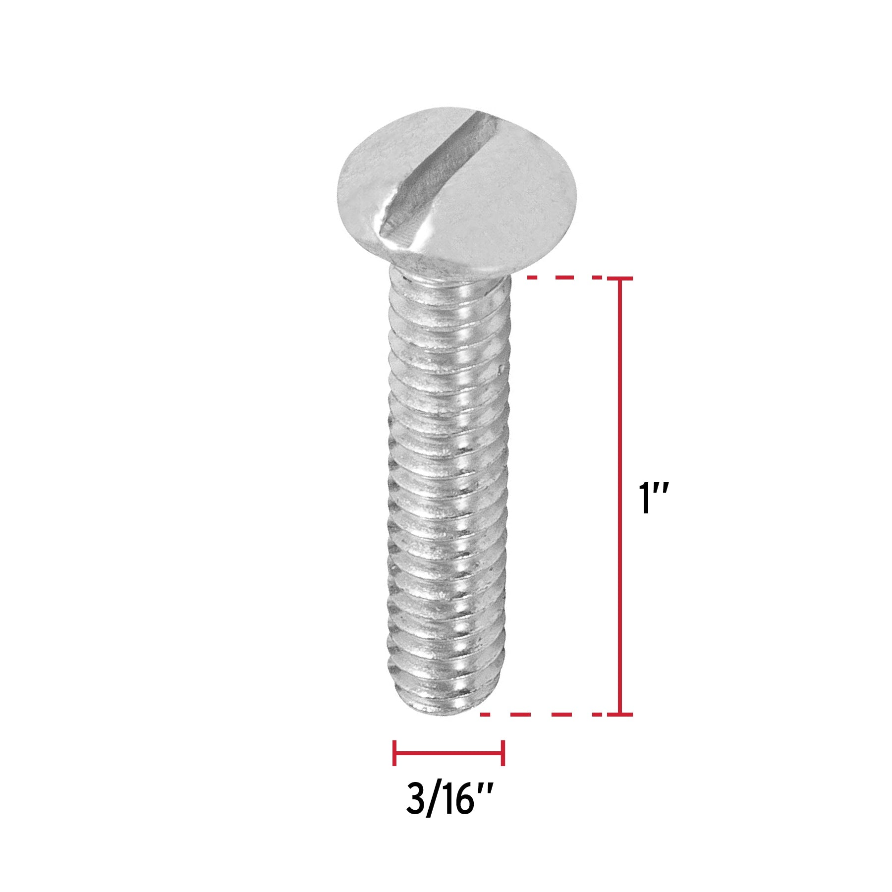 Bolsa con 200 tornillos 3/16" x 1" tipo estufa, FIERO