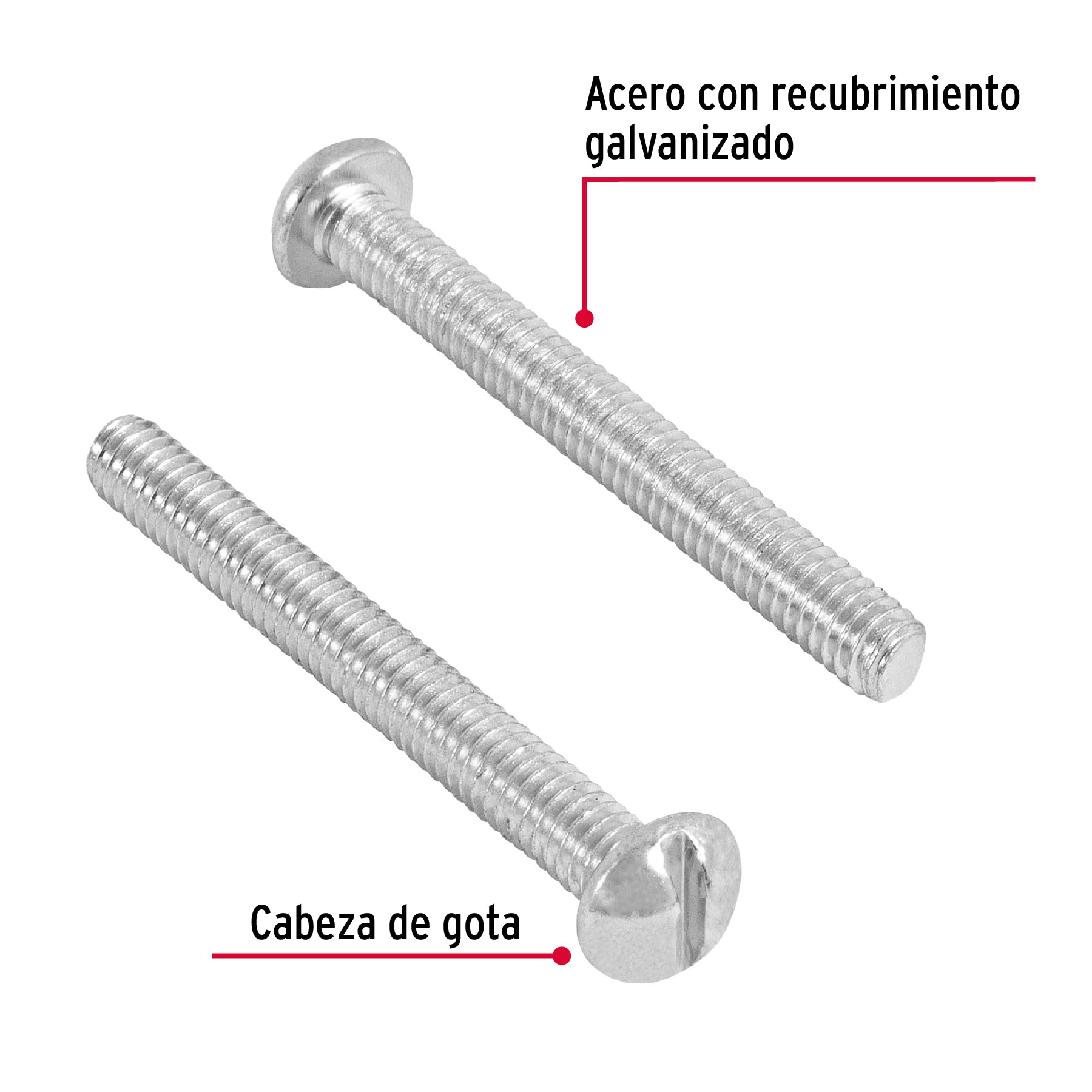 Bolsa con 200 tornillos 5/32" x 1-1/2" tipo estufa, FIERO