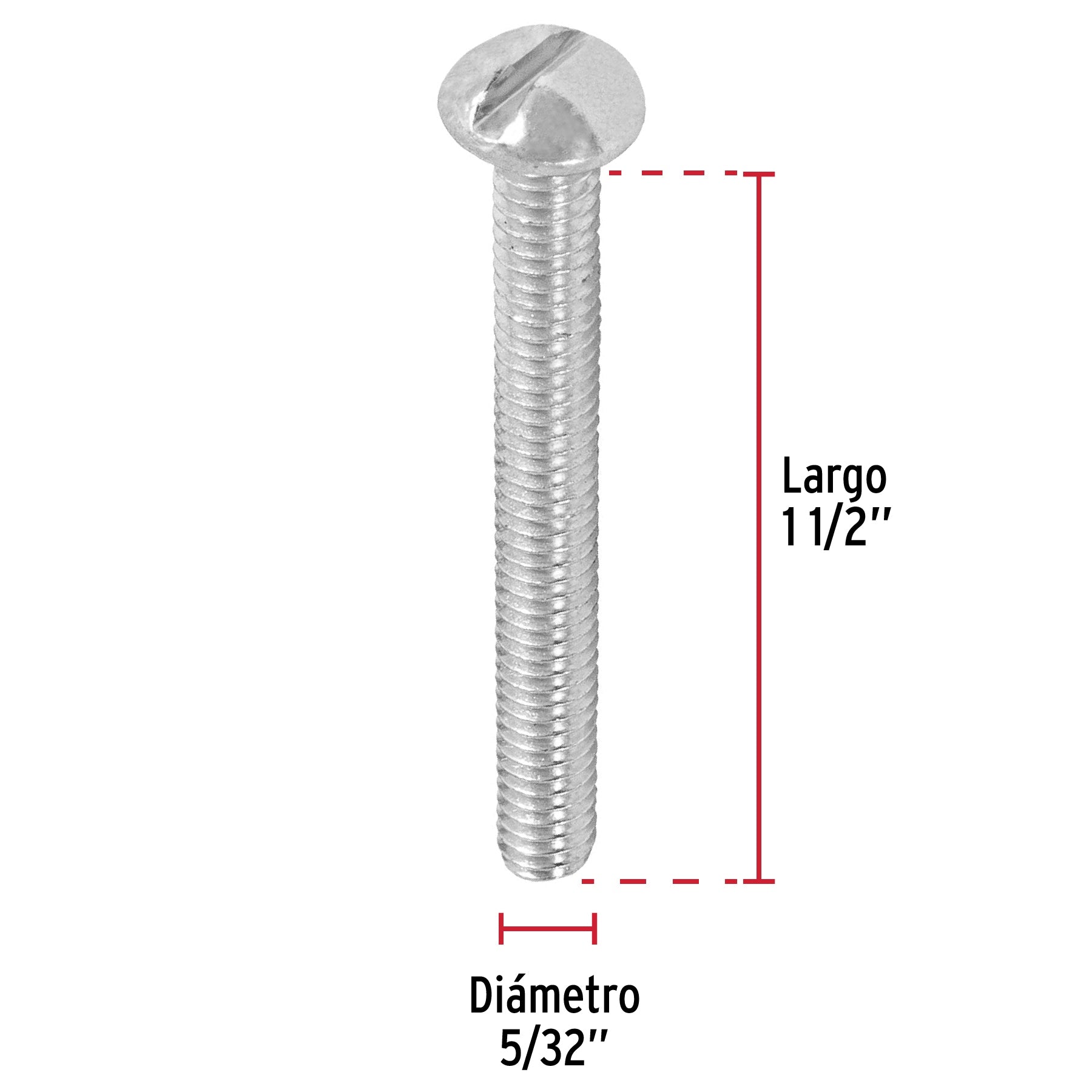 Bolsa con 200 tornillos 5/32" x 1-1/2" tipo estufa, FIERO
