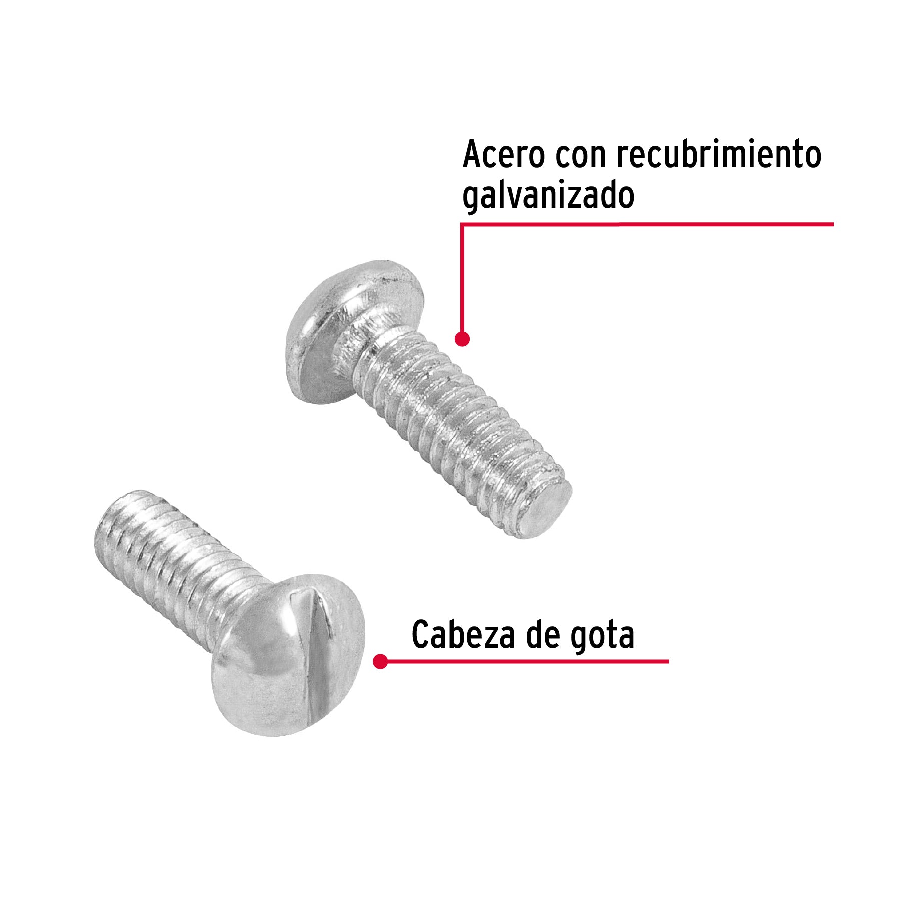 Bolsa con 450 tornillos 5/32" x 1/2" tipo estufa, FIERO