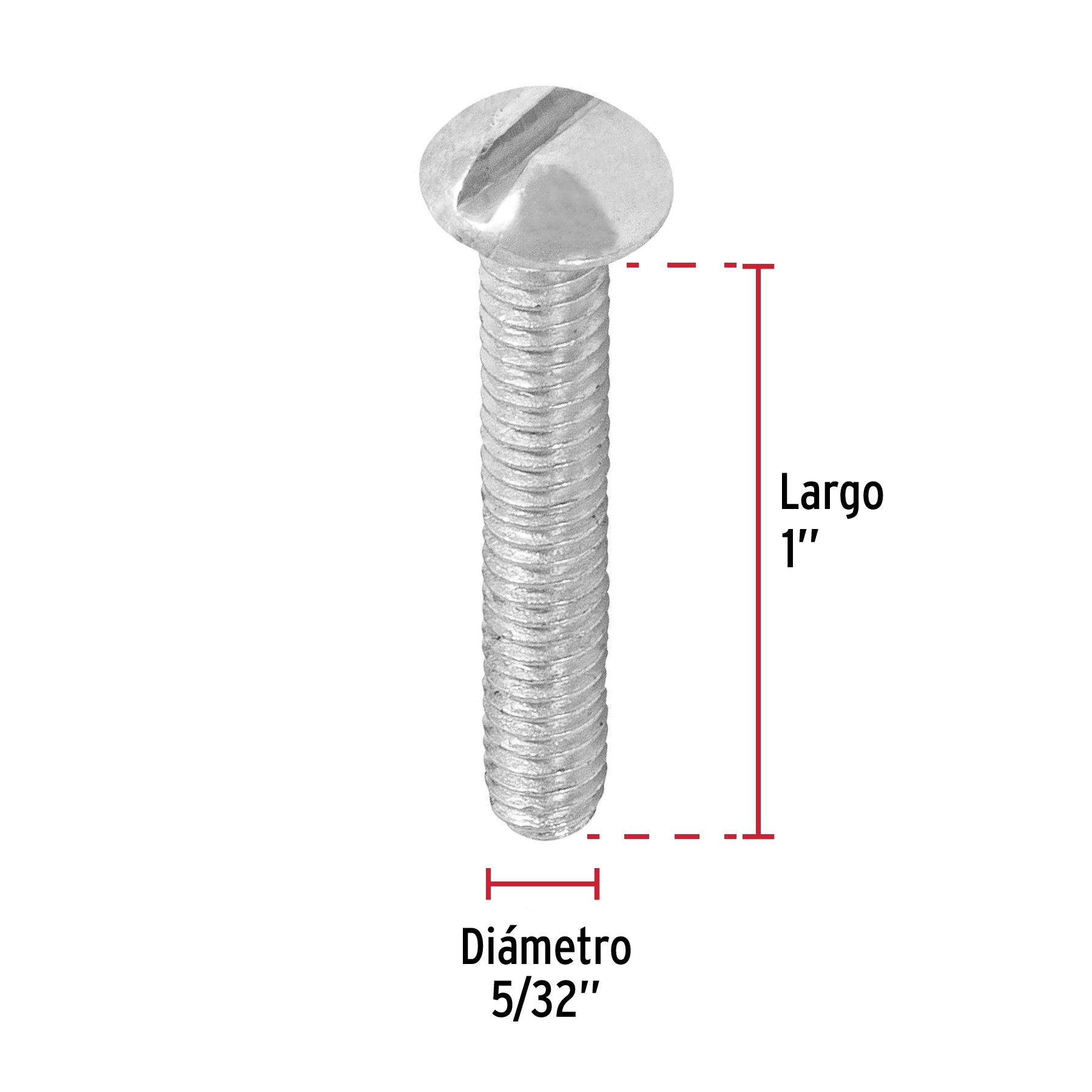 Bolsa con 300 tornillos 5/32" x 1" tipo estufa, FIERO