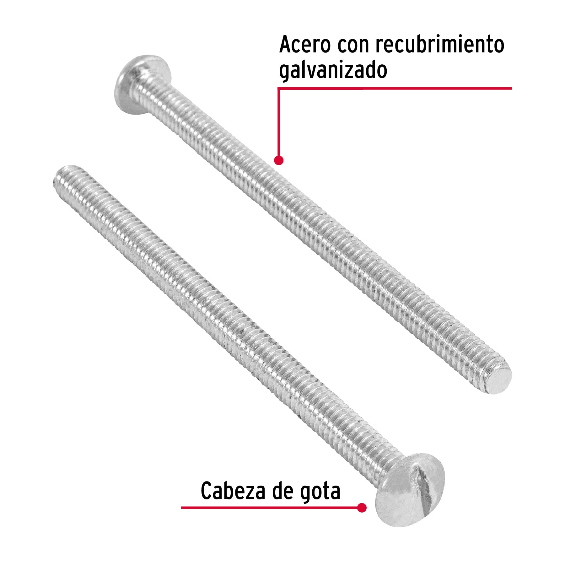 Bolsa con 150 tornillos 5/32" x 2-1/2" tipo estufa, FIERO