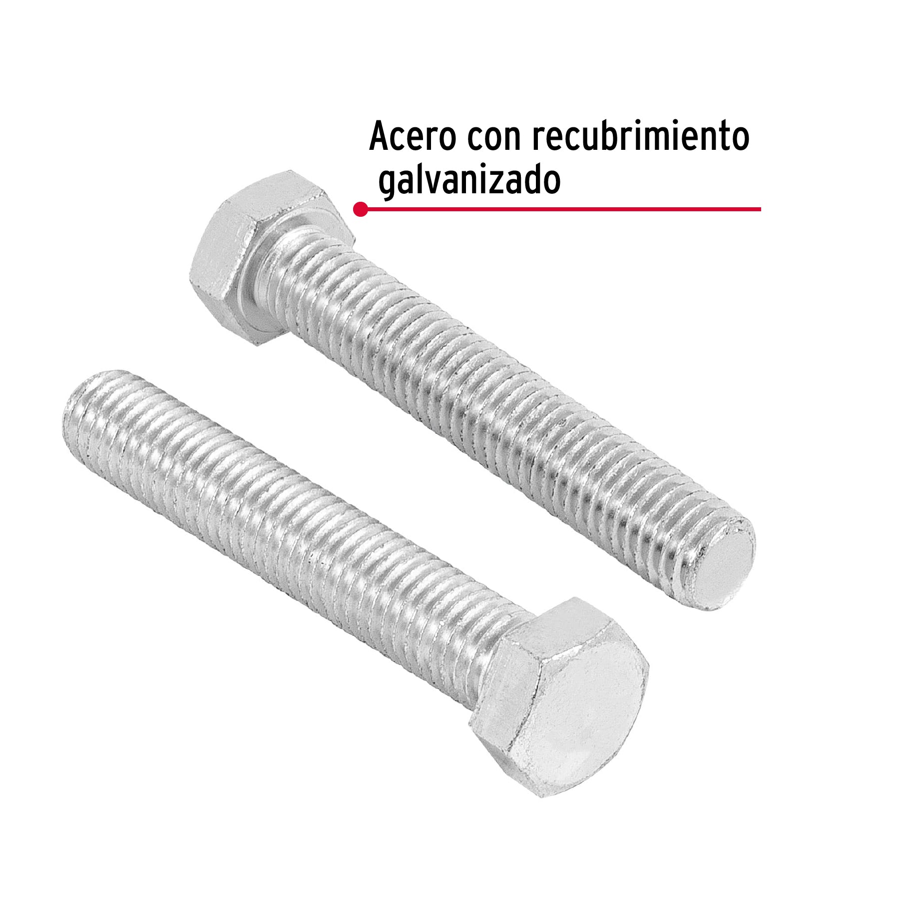 Bolsa con 20 tornillos 1/2" x 3" tipo máquina, FIERO