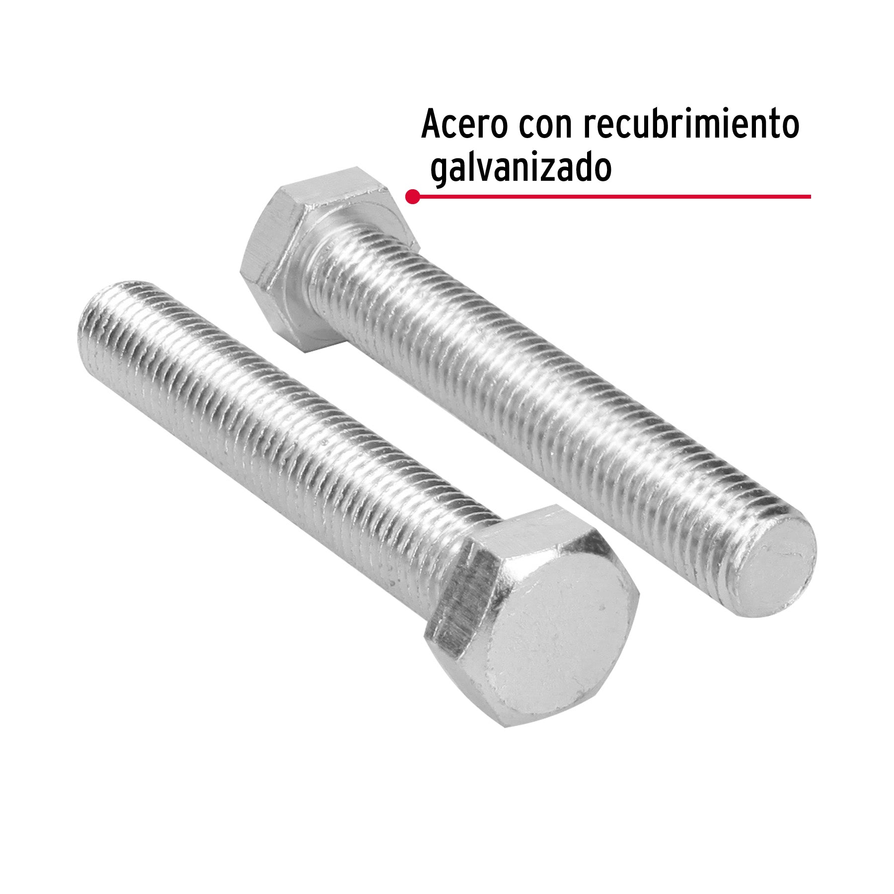 Bolsa con 4 tornillos 3/4" x 4-1/2" tipo máquina, FIERO