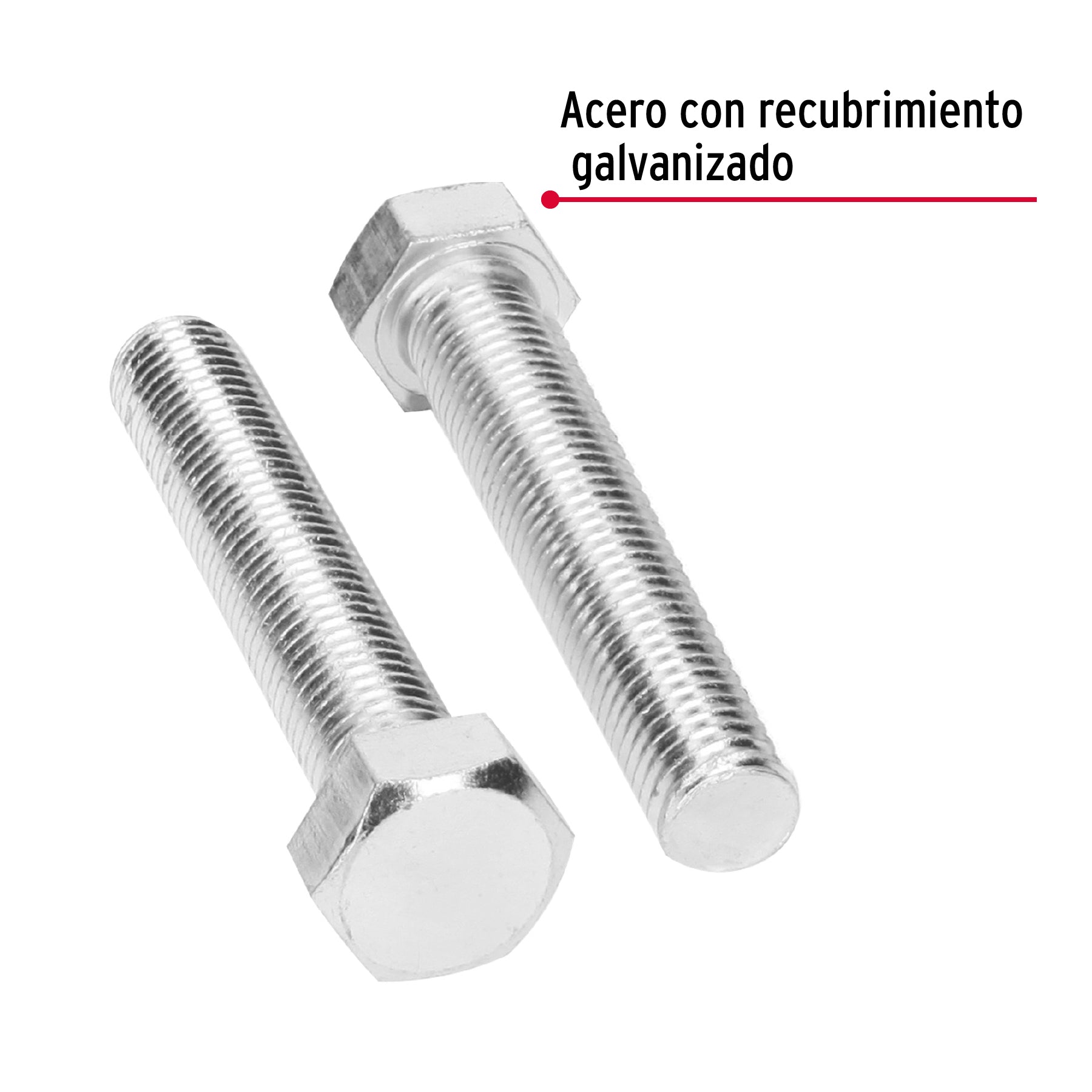 Bolsa con 4 tornillos 3/4" x 4" tipo máquina, FIERO
