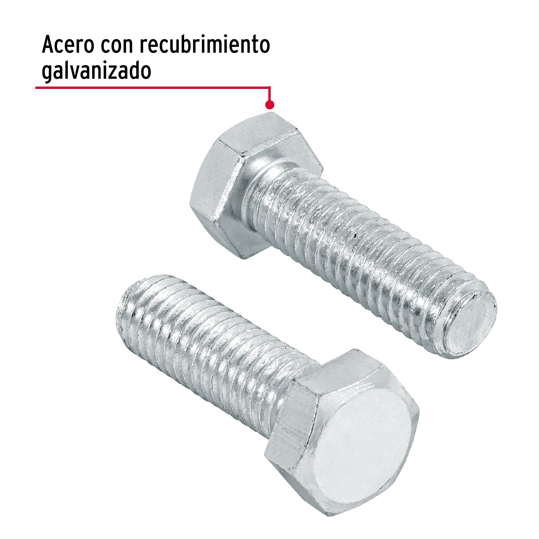 Bolsa con 40 tornillos 3/8" x 1-1/4" tipo máquina, FIERO