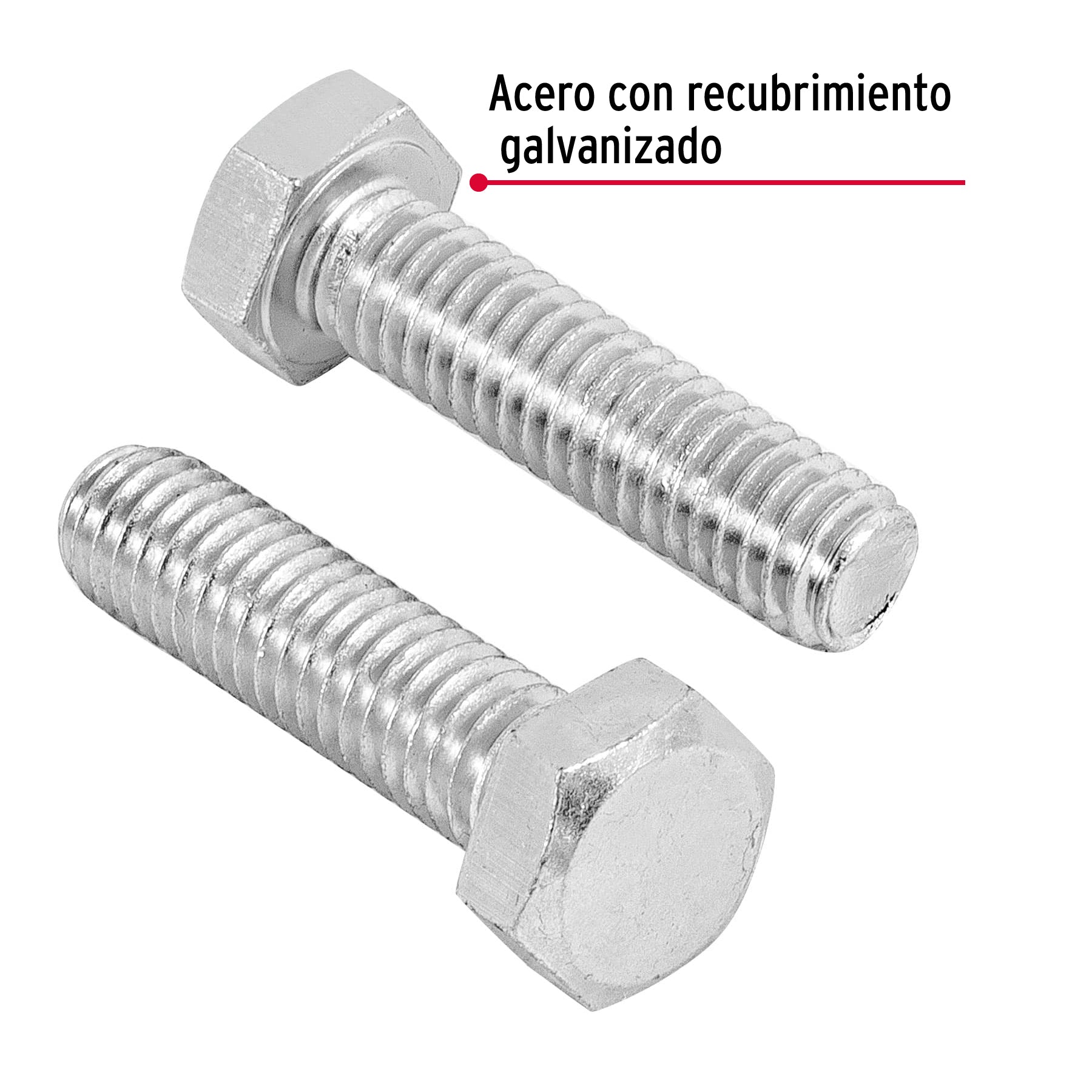 Bolsa con 60 tornillos 5/16" x 1-1/4" tipo máquina, FIERO