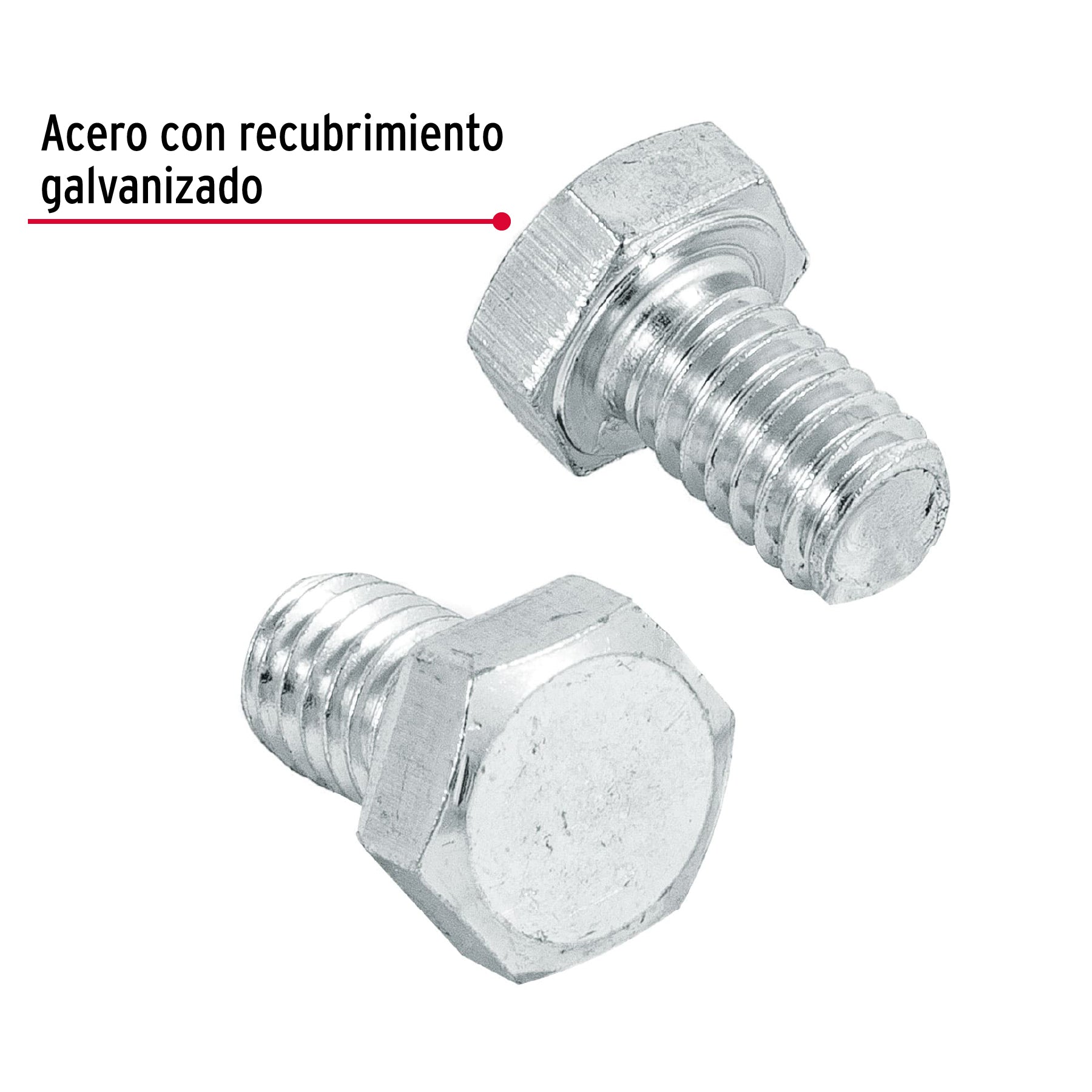 Bolsa con 100 tornillos 5/16" x 1/2" tipo máquina, FIERO