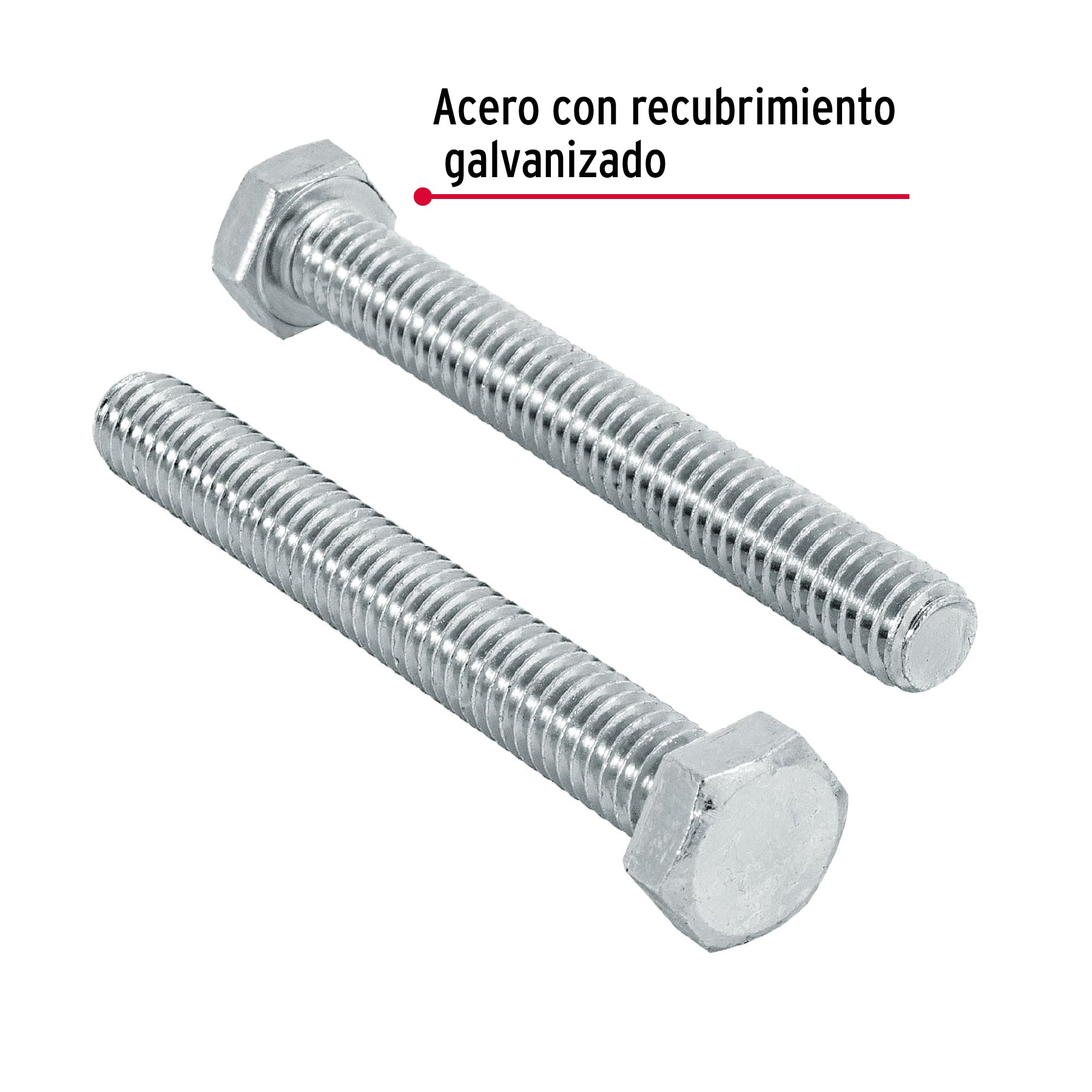 Bolsa con 60 tornillos 5/16" x 2-1/2" tipo máquina, FIERO