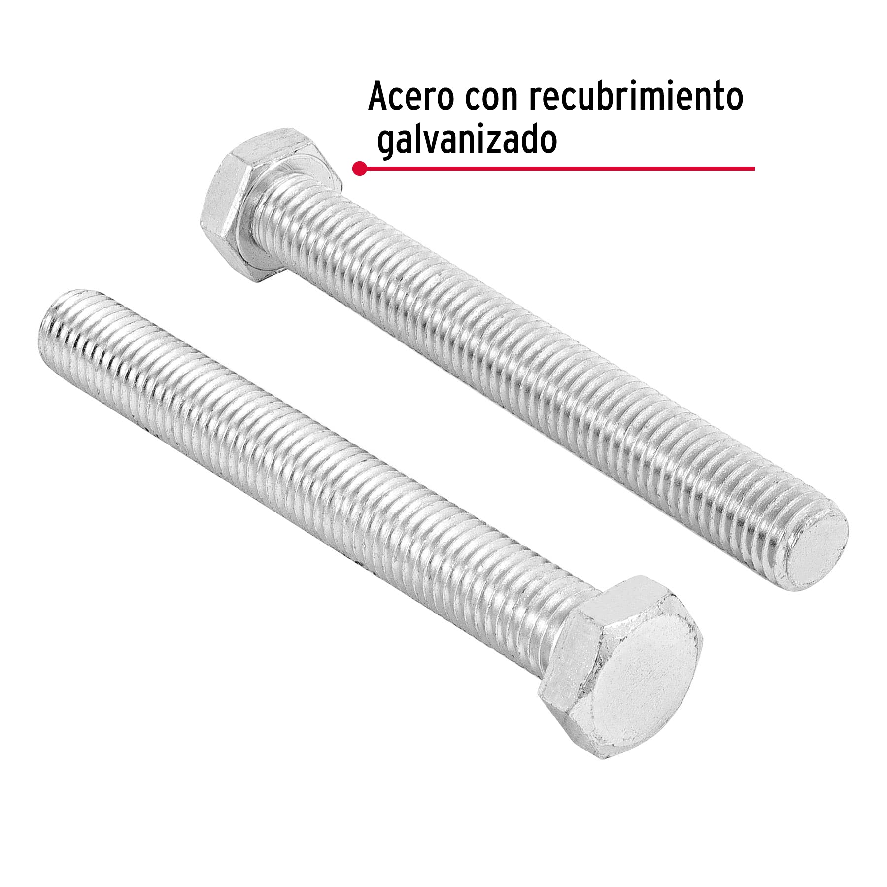 Bolsa con 6 tornillos 5/8" x 5" tipo máquina, FIERO