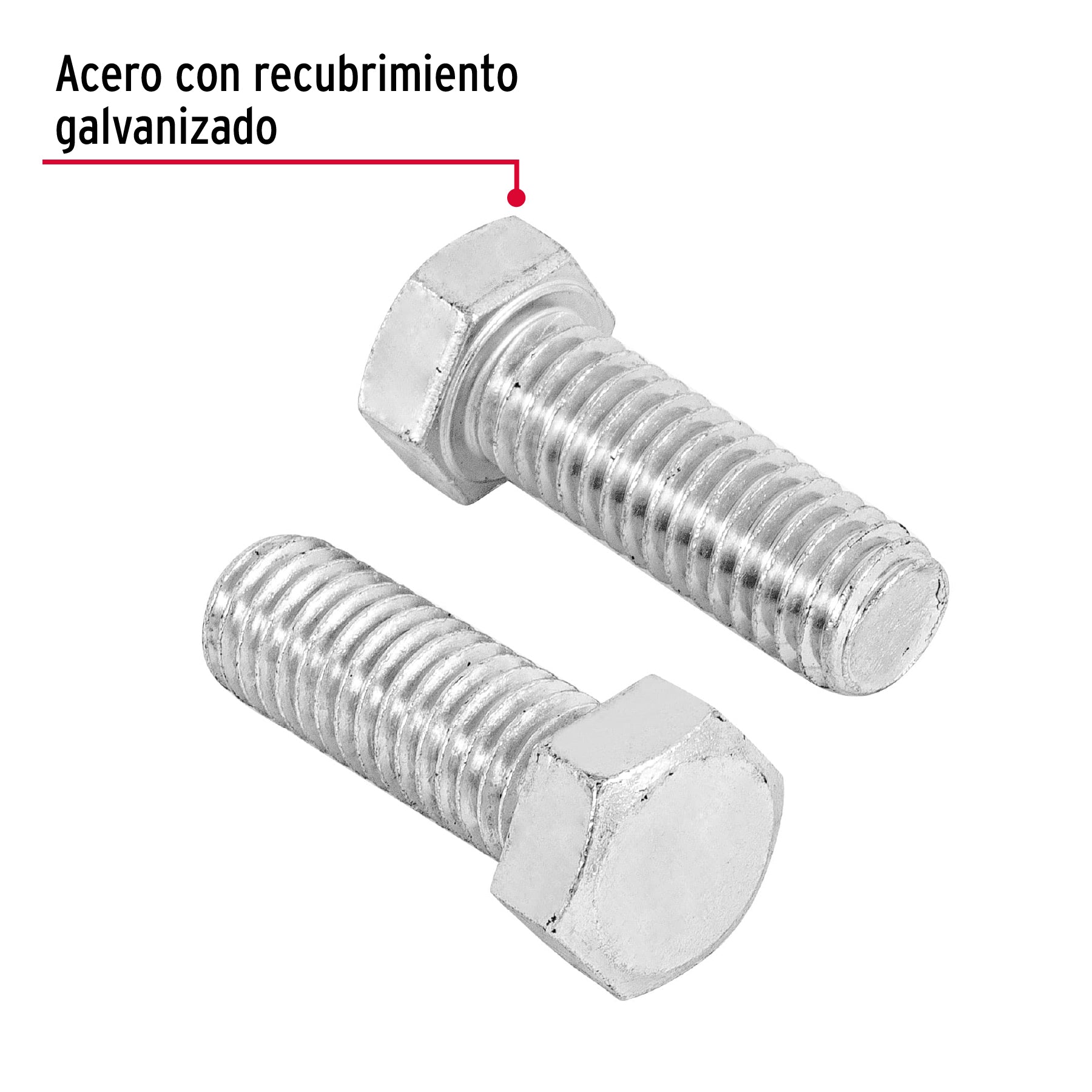 Bolsa con 50 tornillos 7/16" x 1-1/4" tipo máquina, FIERO