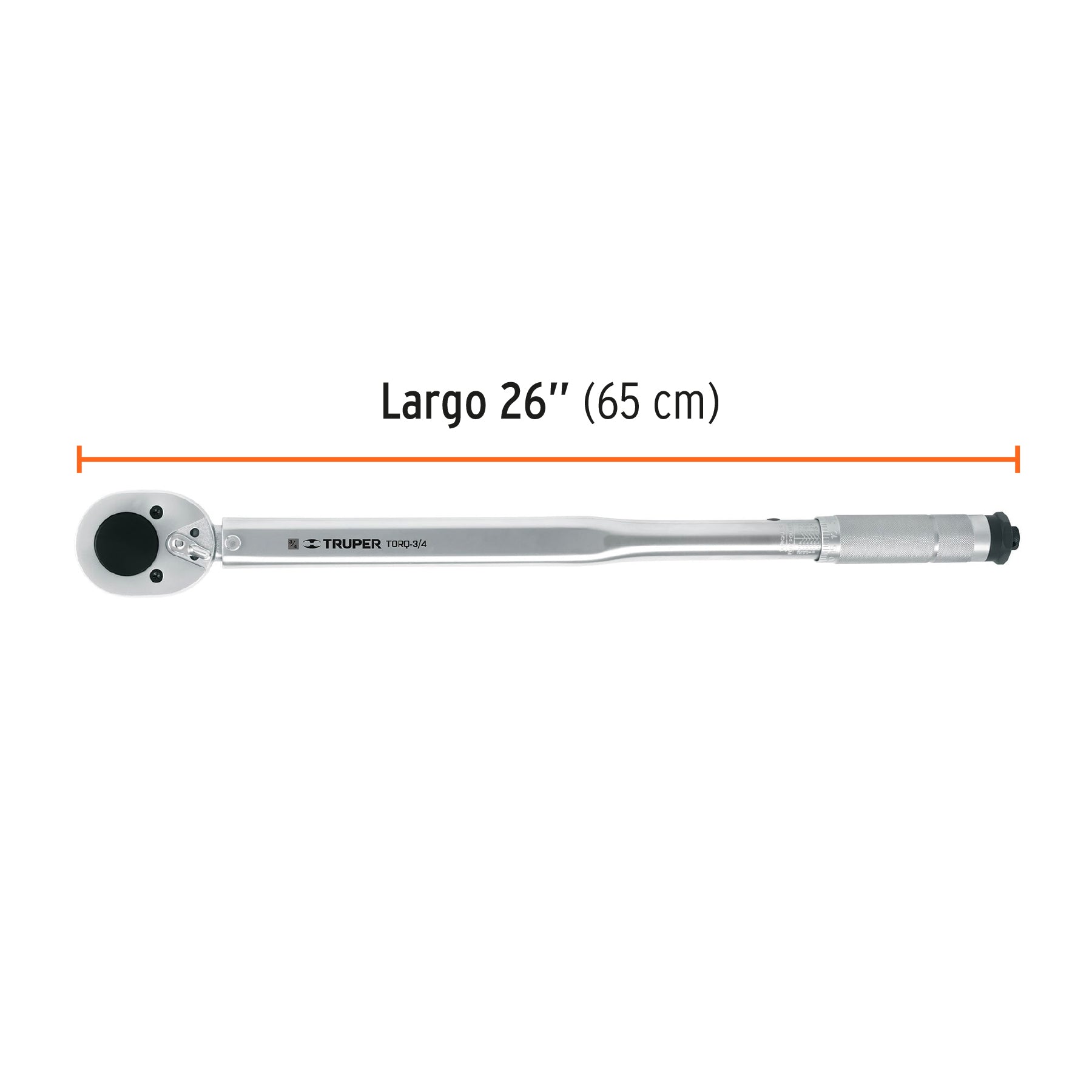 Torquímetro micrométrico, cuadro 3/4", TRUPER
