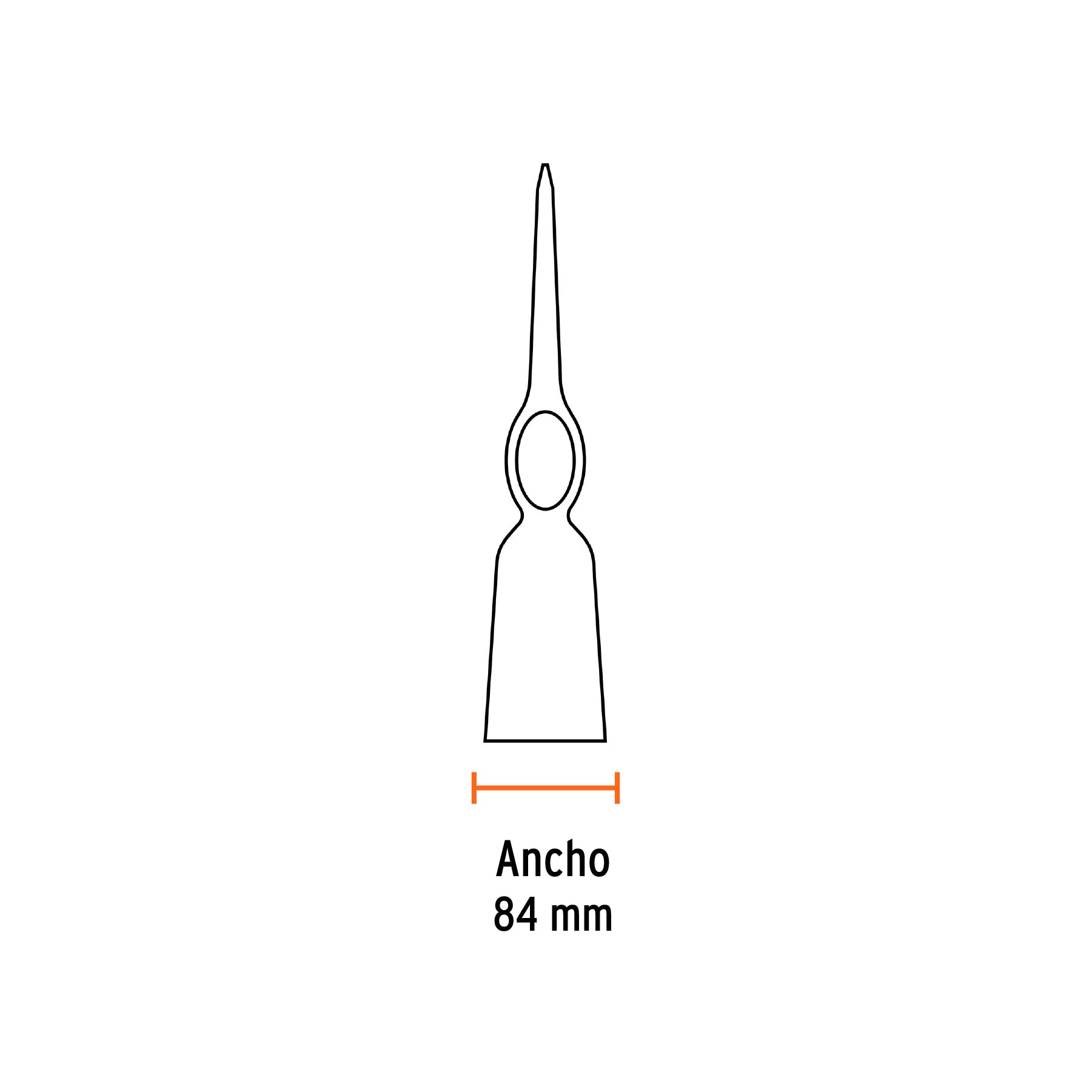 Talacho-pico 4 lb sin mango, TRUPER