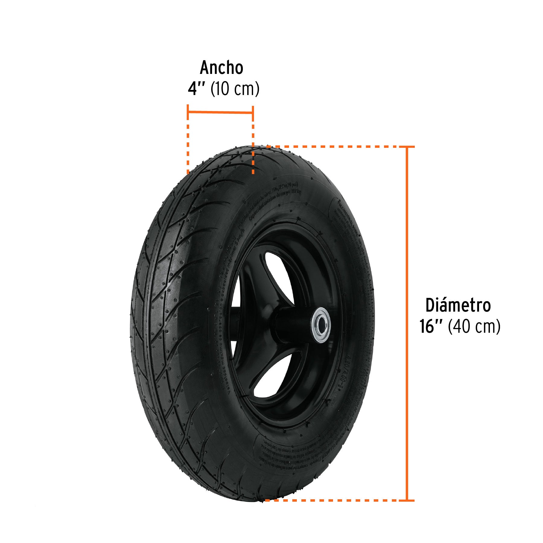 Carretilla 7ft3 EXPERT plástica, 2 llantas,bastidor metálico