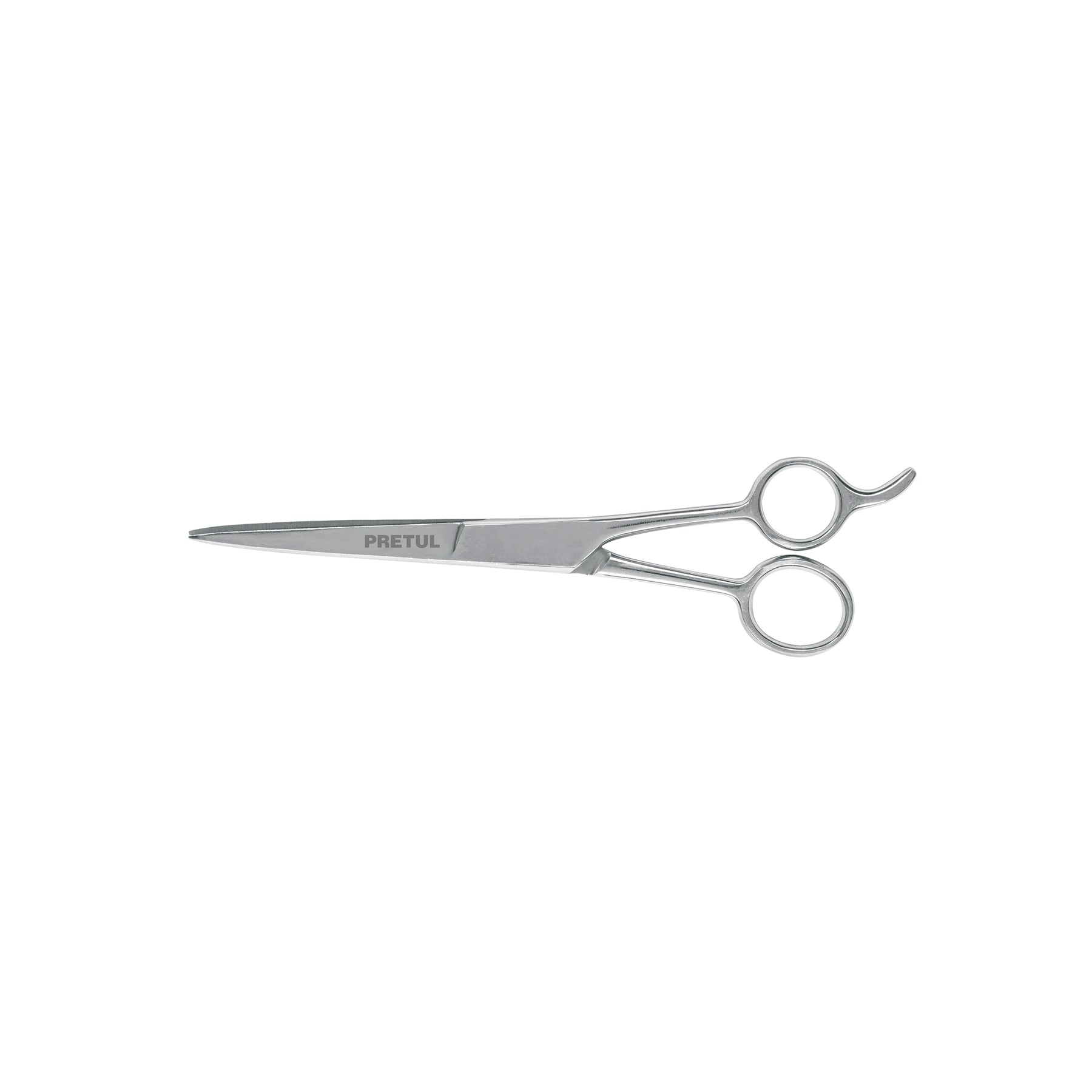 Tijera 7-1/2" estilista, con gancho, acero inoxidable,PRETUL