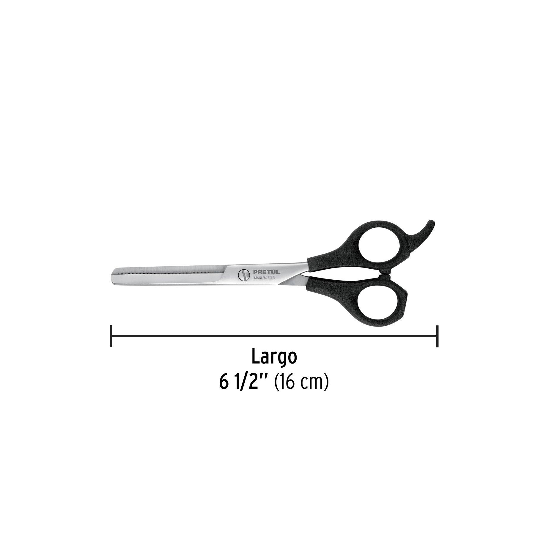 Tijera 6-1/2" estilista,degrafilado,acero inoxidable, PRETUL