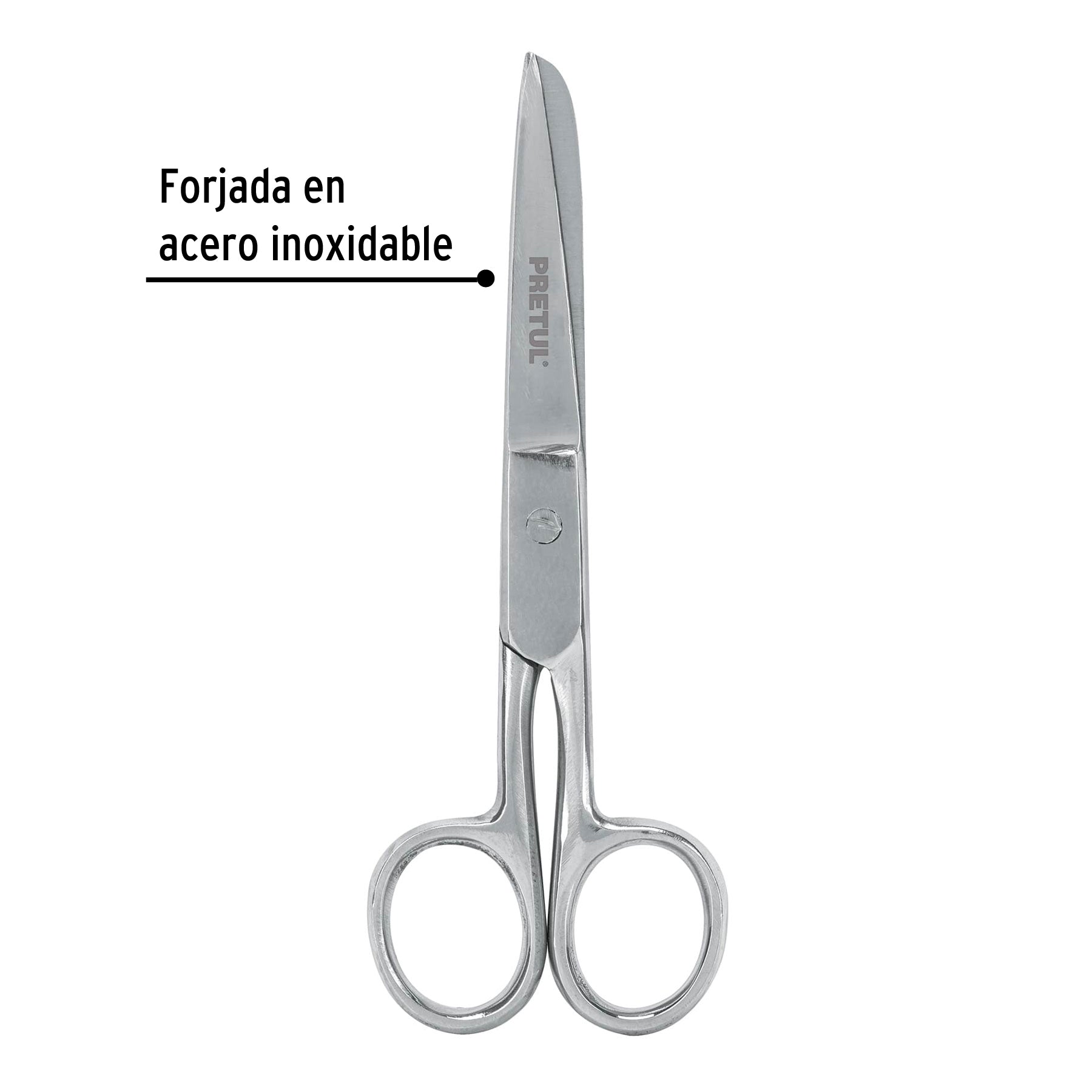 Tijera 5" para costura, de acero inoxidable, PRETUL