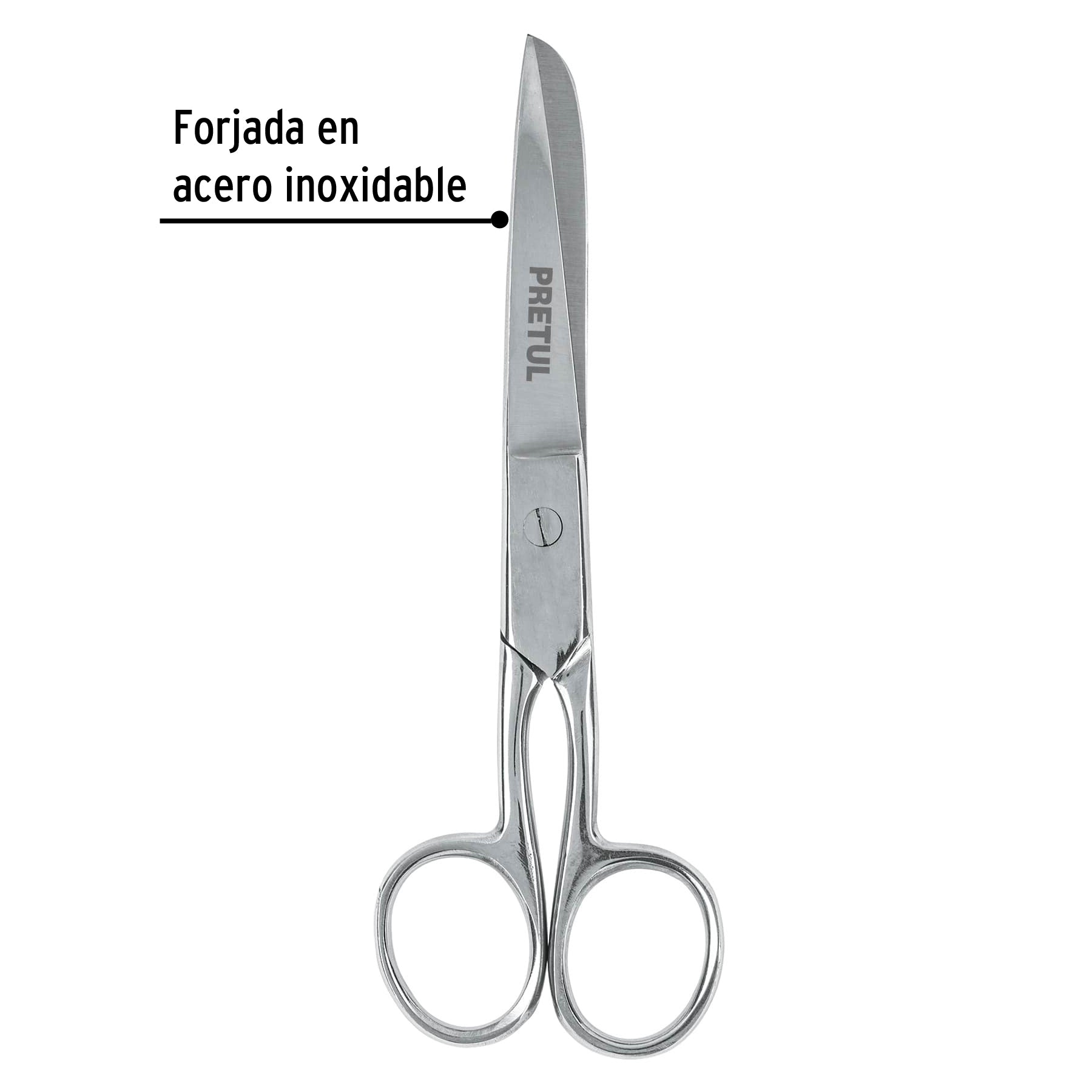 Tijera 6" para costura, de acero inoxidable, PRETUL