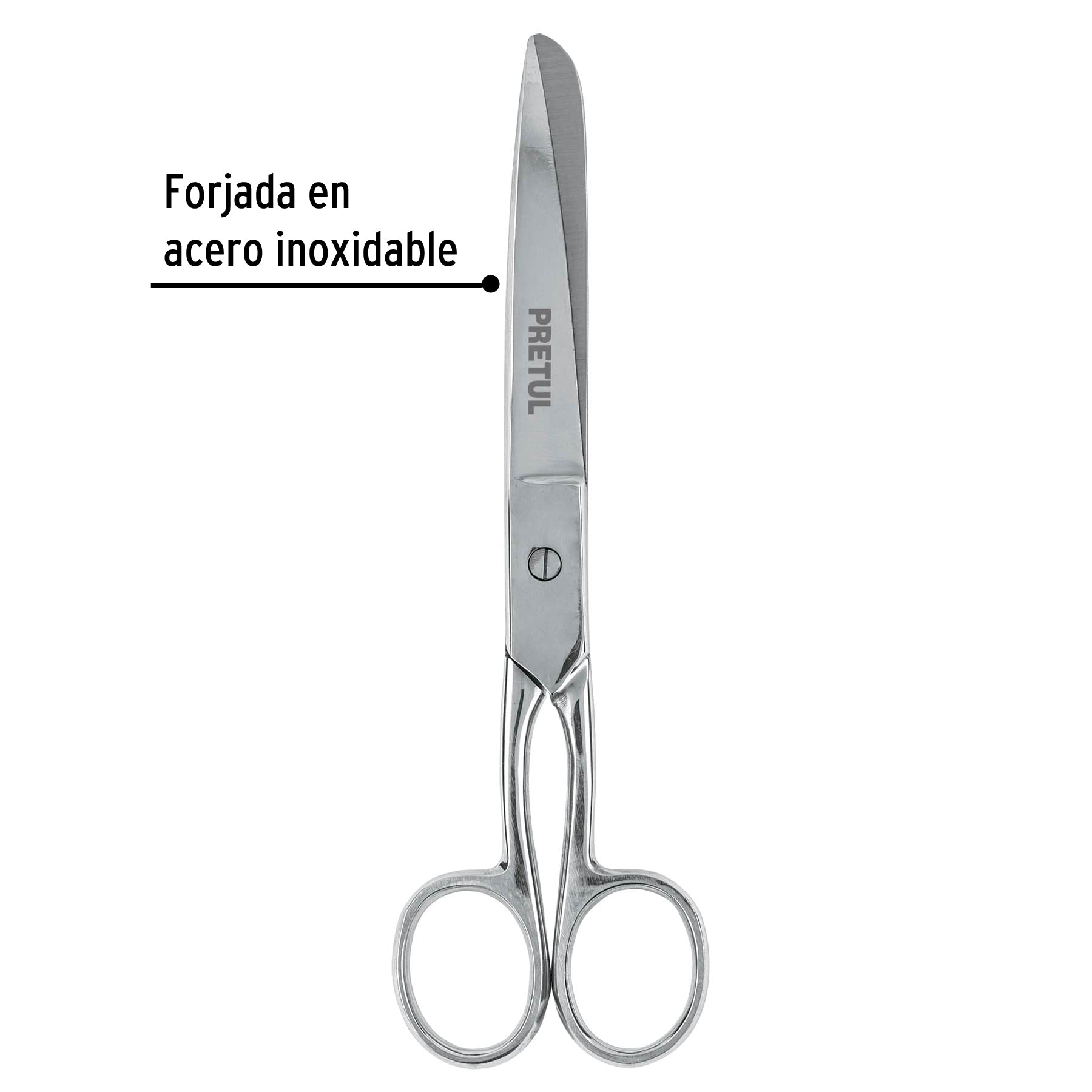 Tijera 7" para costura, de acero inoxidable, PRETUL