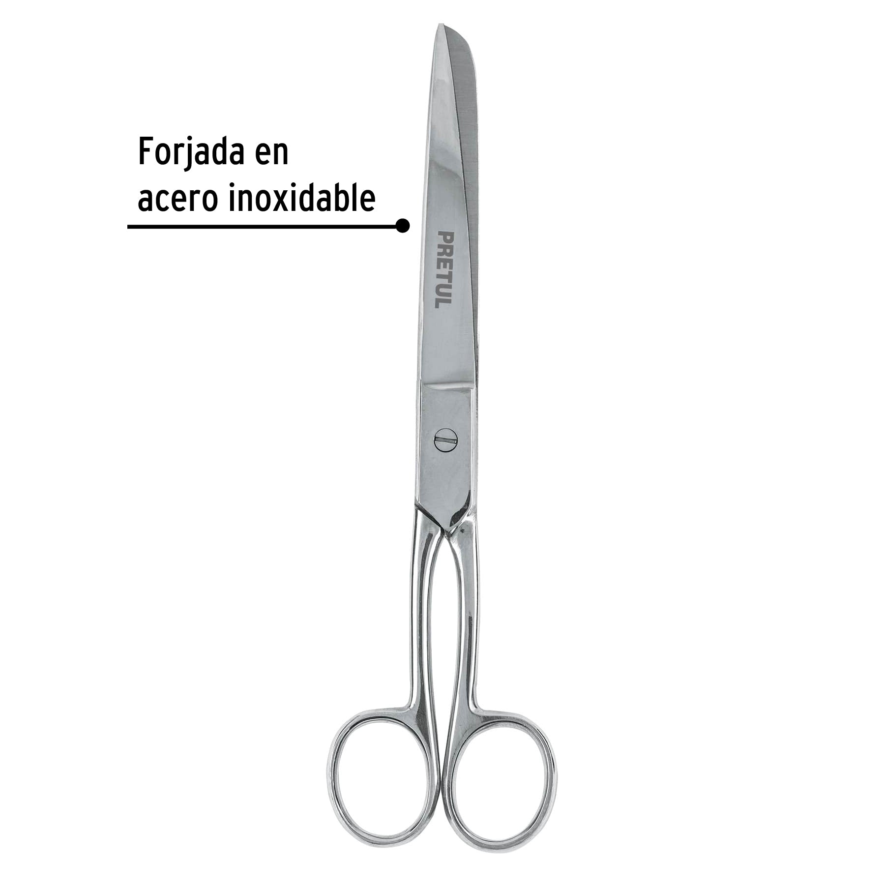 Tijera 8" para costura, de acero inoxidable, PRETUL