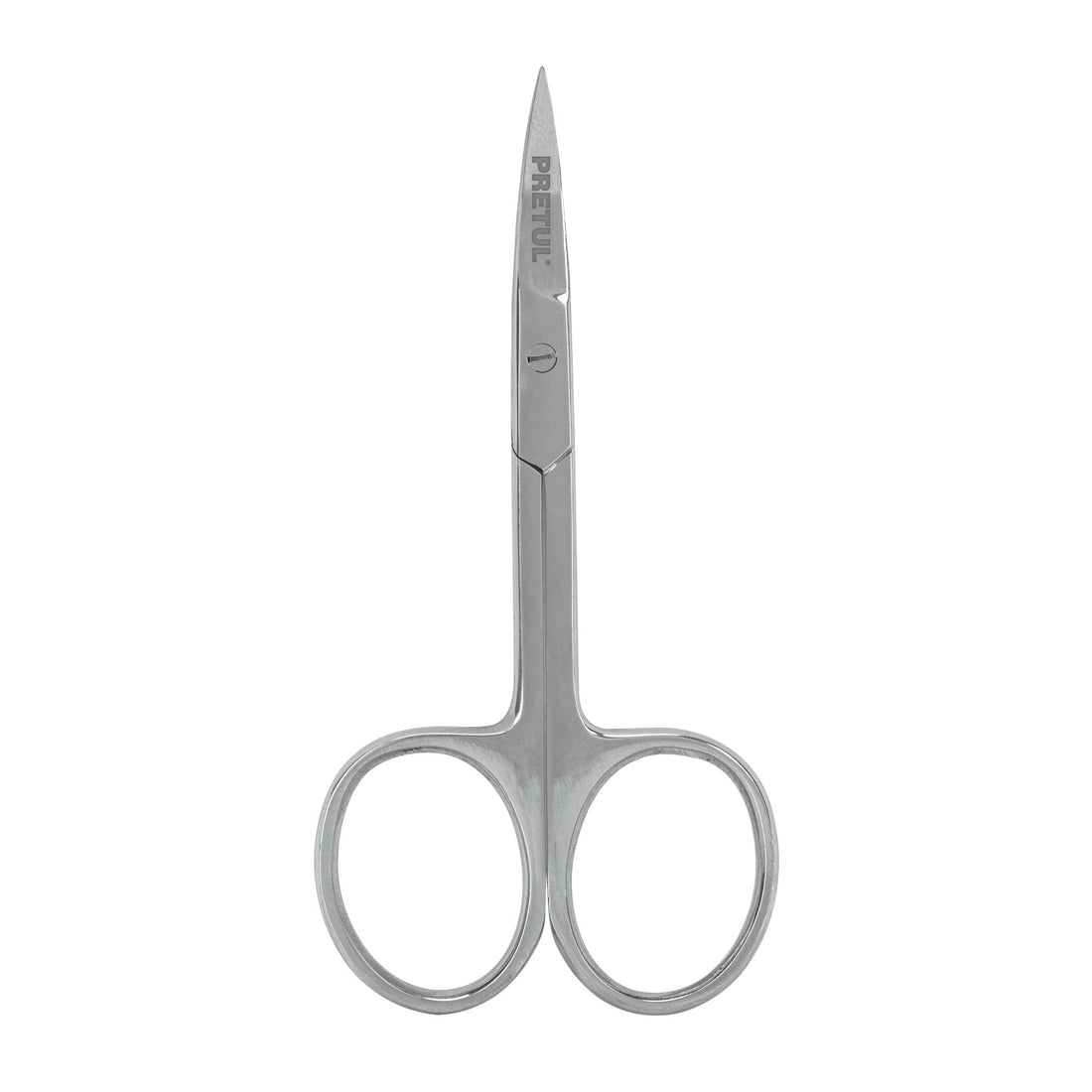 Tijera manicure 3-1/2" acero inoxidable, punta curva, PRETUL