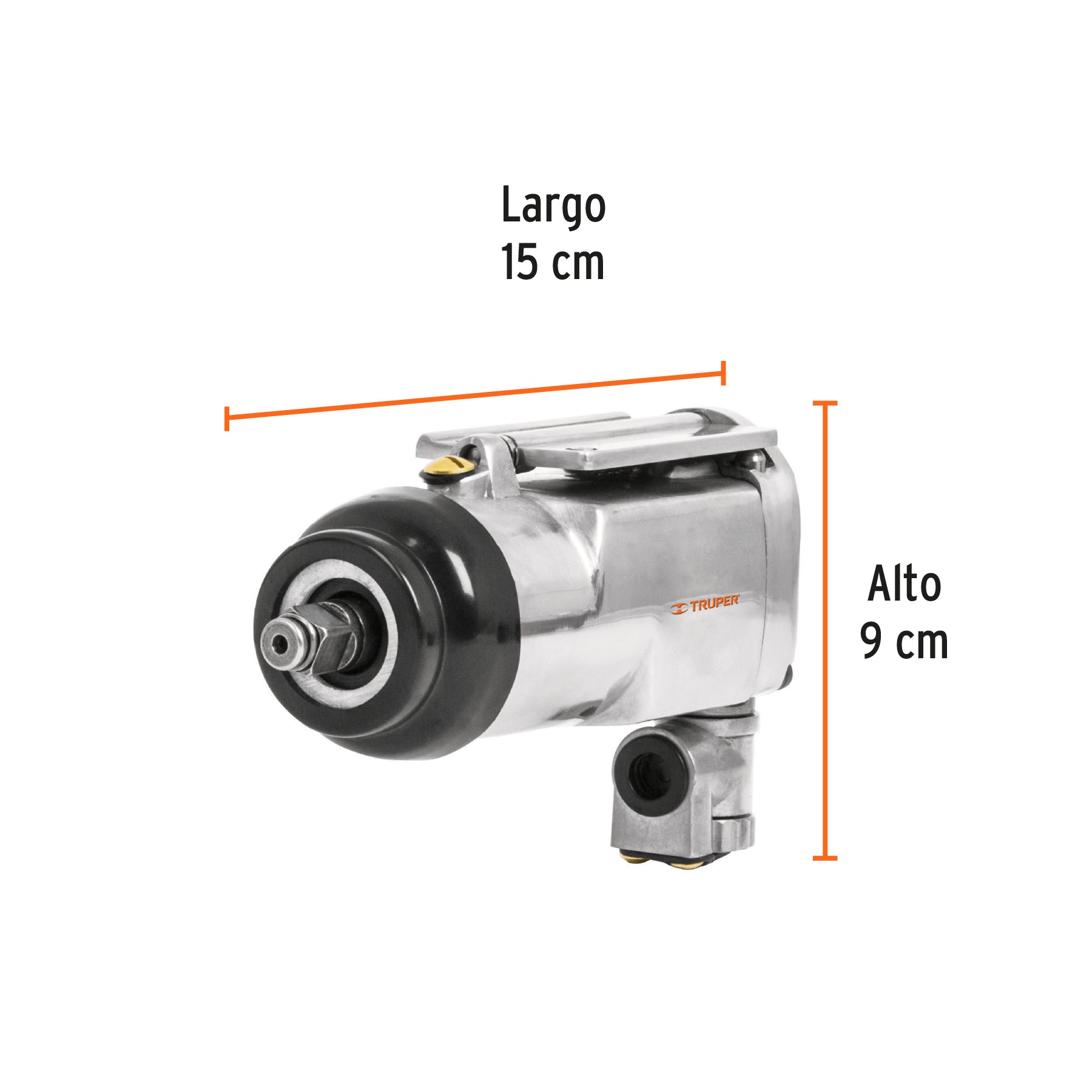 Llave (pistola) de impacto neumática 3/8", TRUPER