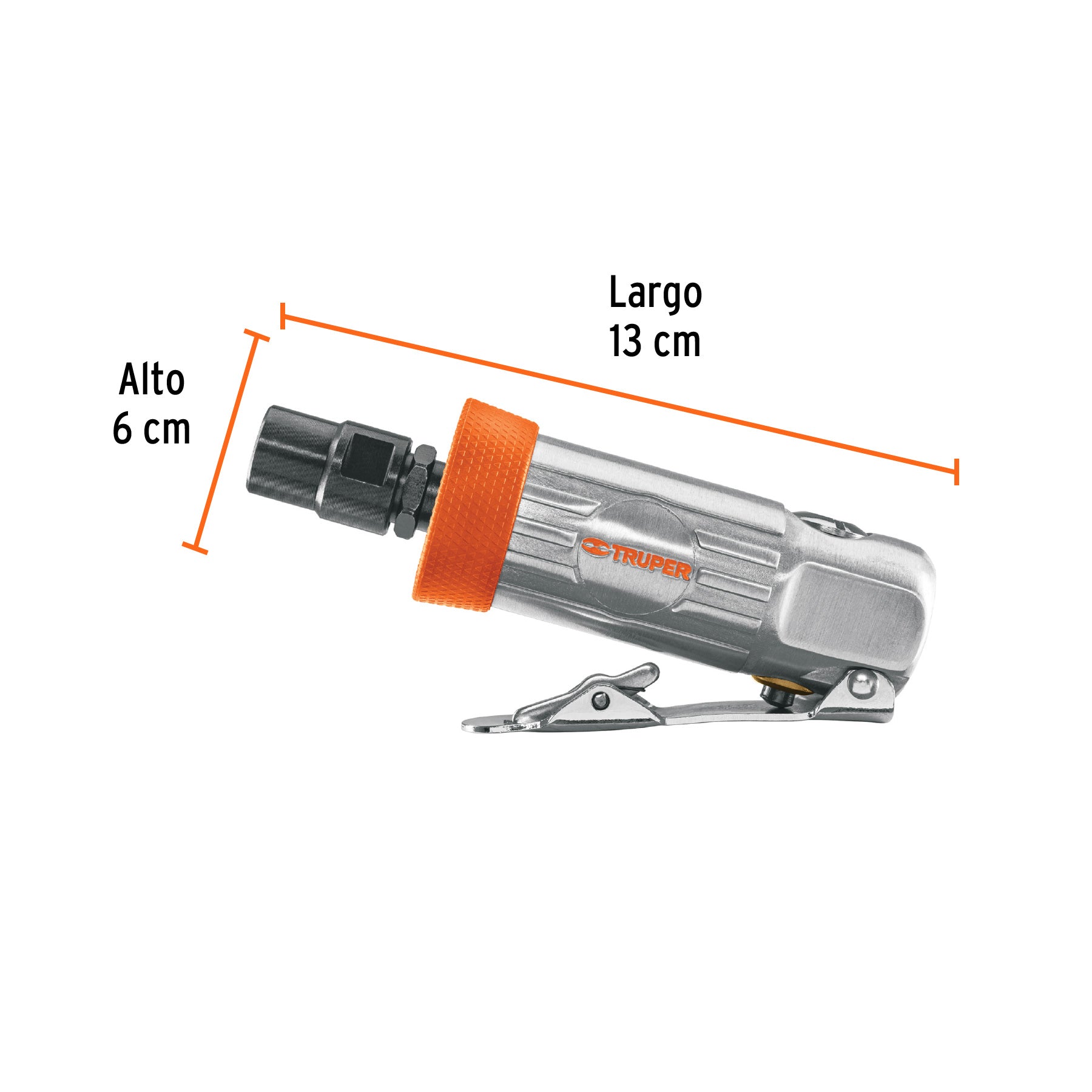 Kit de mini esmeriladora 1/4" con estuche plástico, TRUPER
