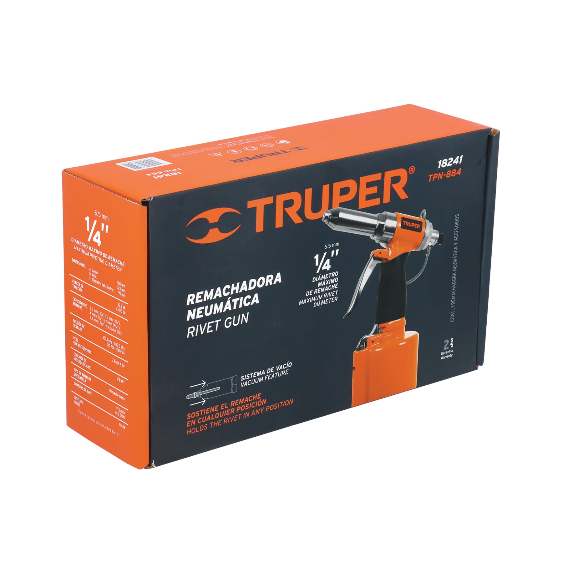 Remachadora neumática 1/4", TRUPER