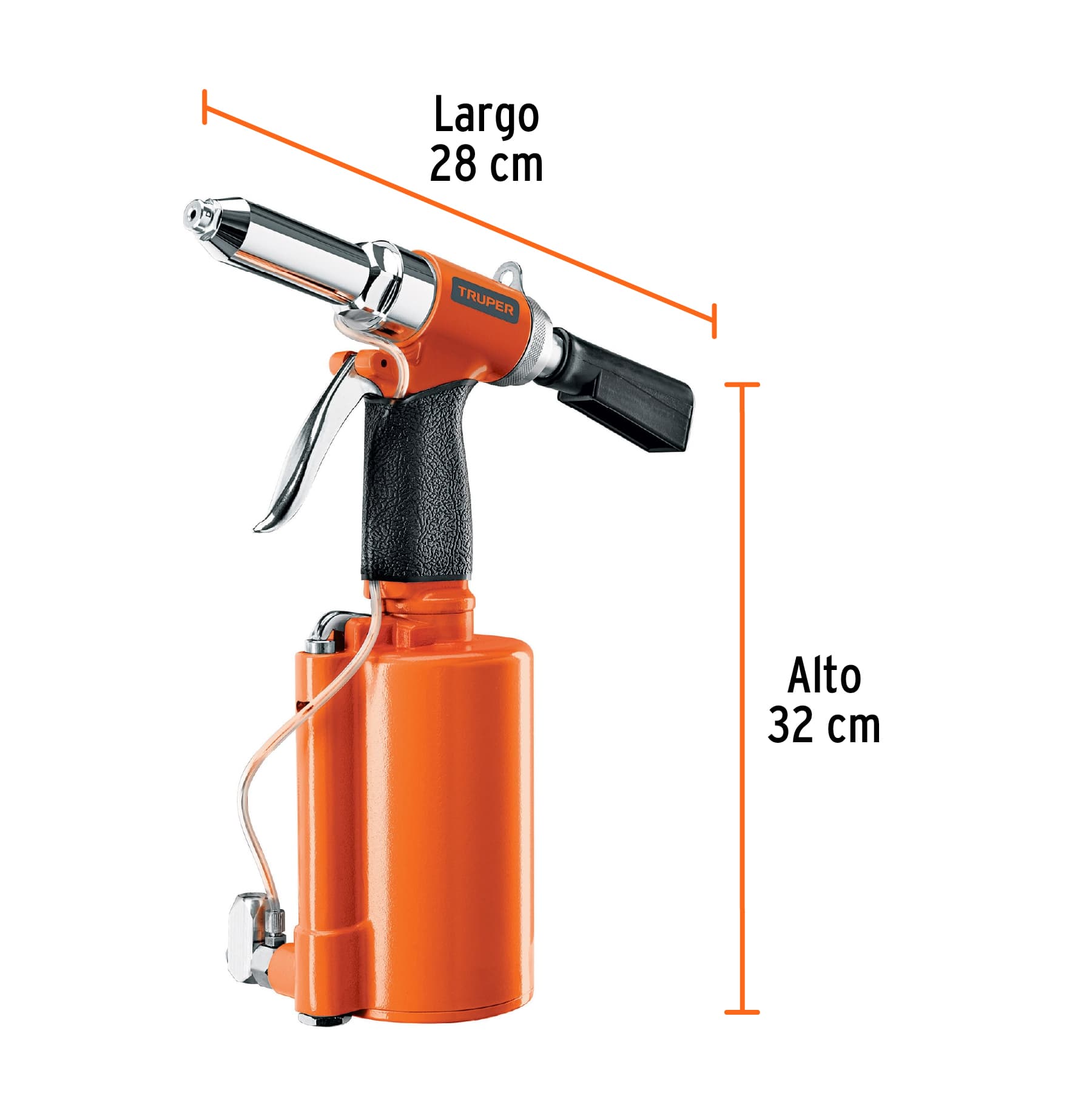 Remachadora neumática 1/4", TRUPER