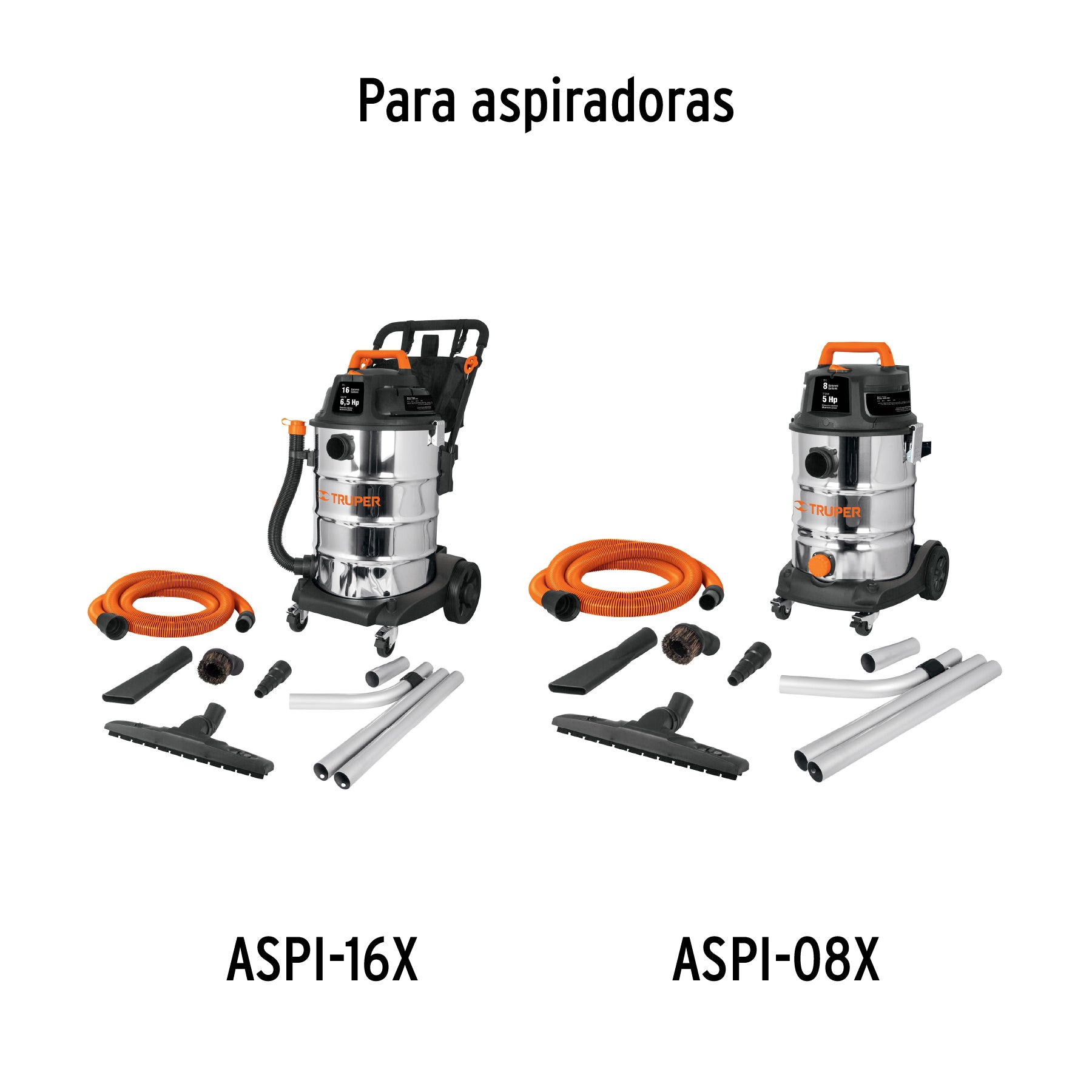 Tubo curvo para aspiradoras ASPI-08X/16X, TRUPER