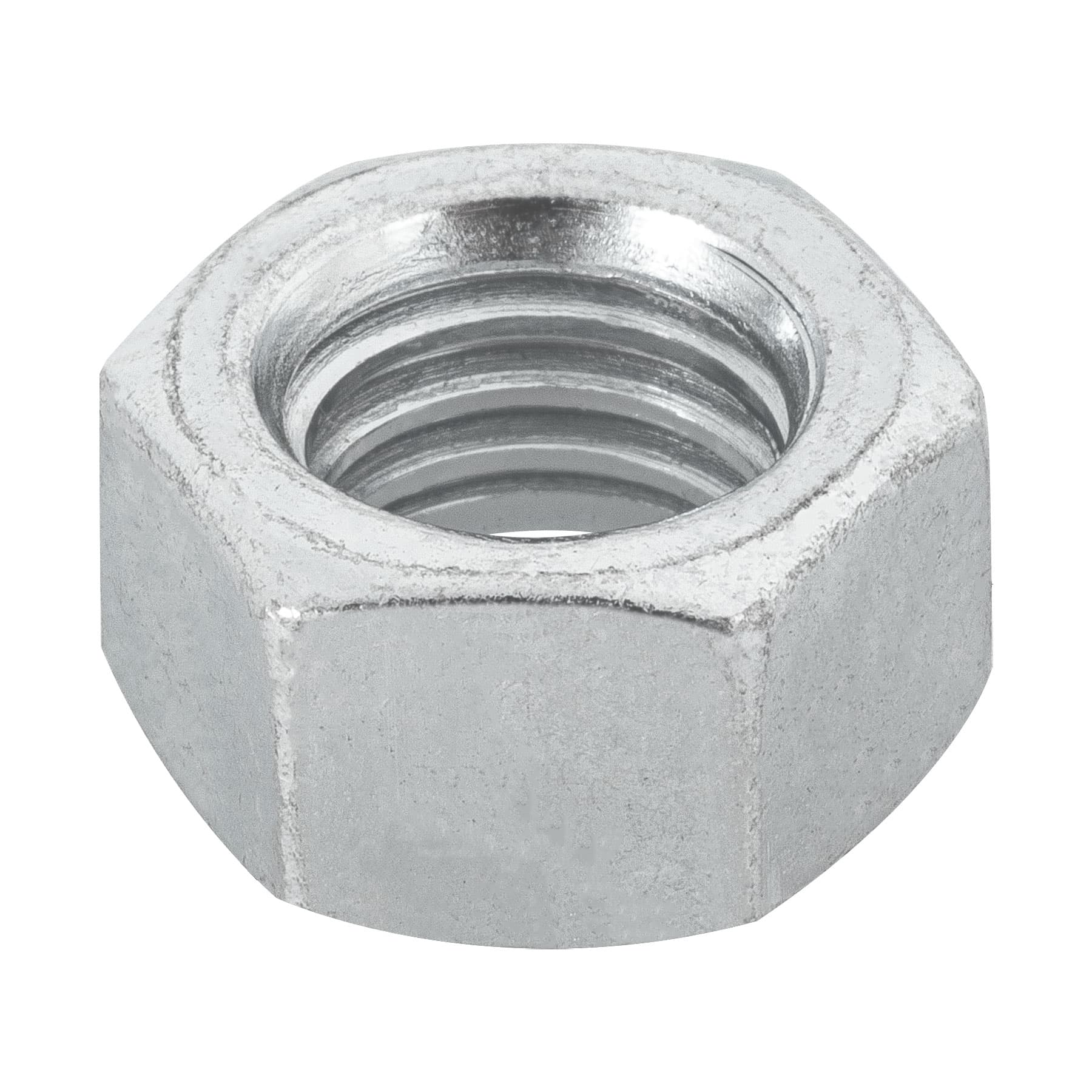 Blíster con 6 tuercas 1/2" hex de acero galvanizado, FIERO