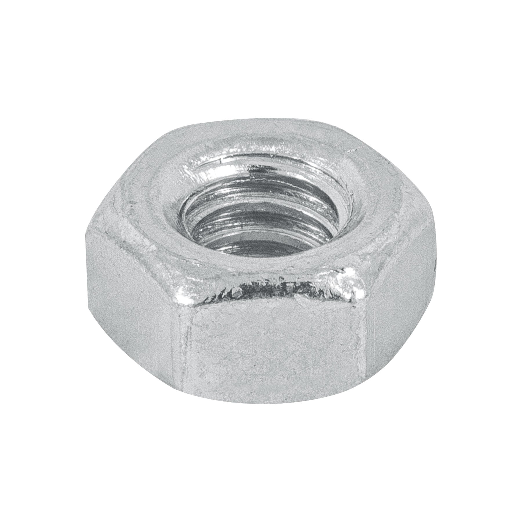 Blíster con 25 tuercas 1/4" hex de acero galvanizado, FIERO