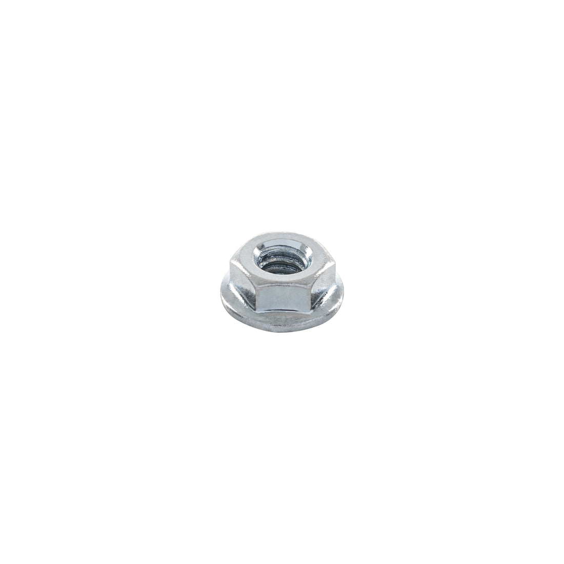 Bolsa con 100 tuercas flange, 1/4", acero galvanizado, FIERO