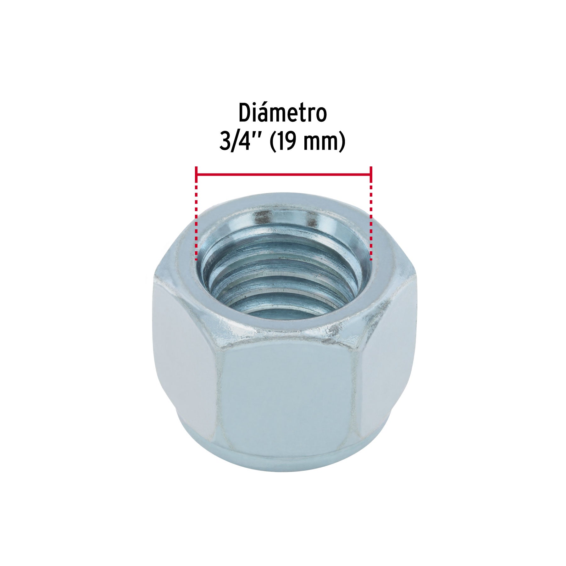 Bolsa con 15 tuercas de seguridad, 3/4" , FIERO