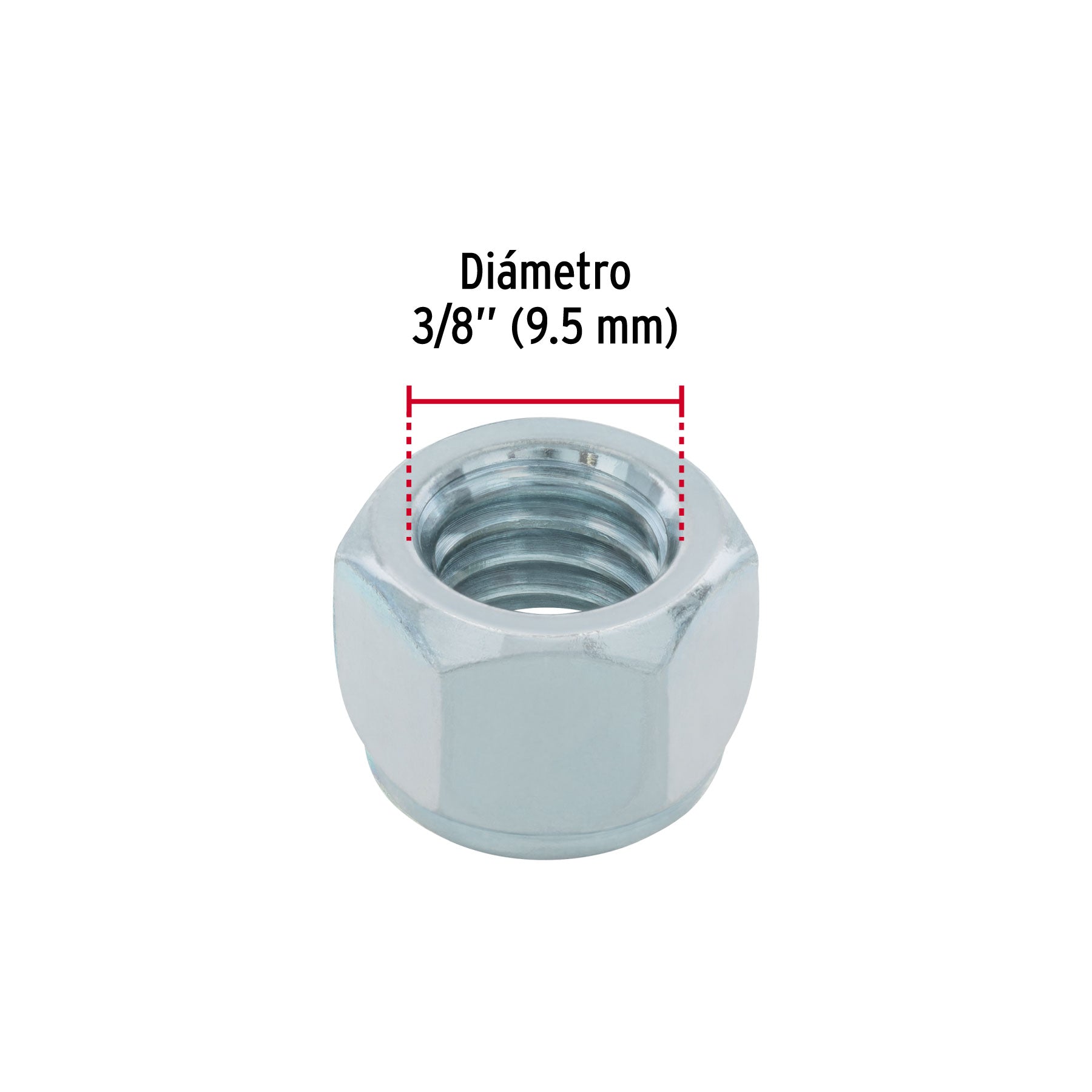 Bolsa con 100 tuercas de seguridad, 3/8" , FIERO
